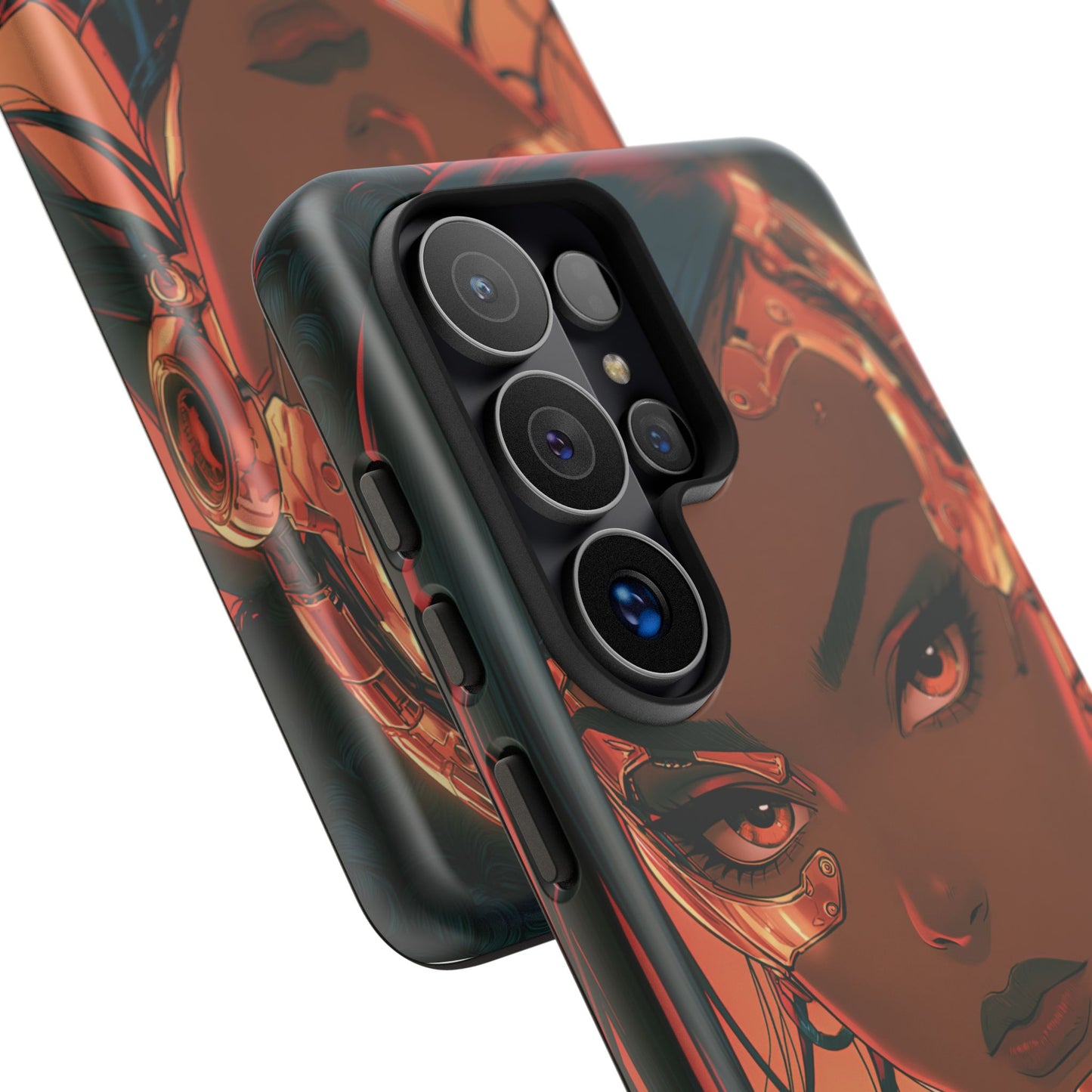 Afrofuturist Phone Case Cyberpunk Woman Art Phone Case Sci Fi
