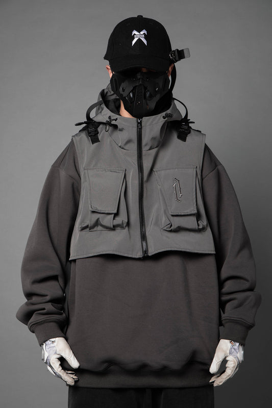 HiH34 Grey Tech Guard Hoodie