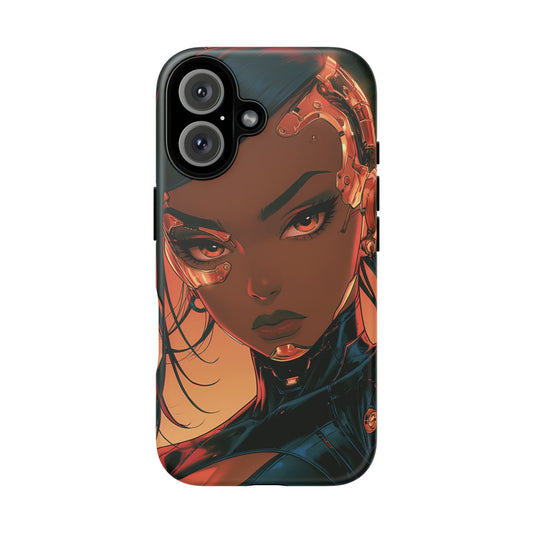 Afrofuturist Phone Case Cyberpunk Woman Art Phone Case Sci Fi