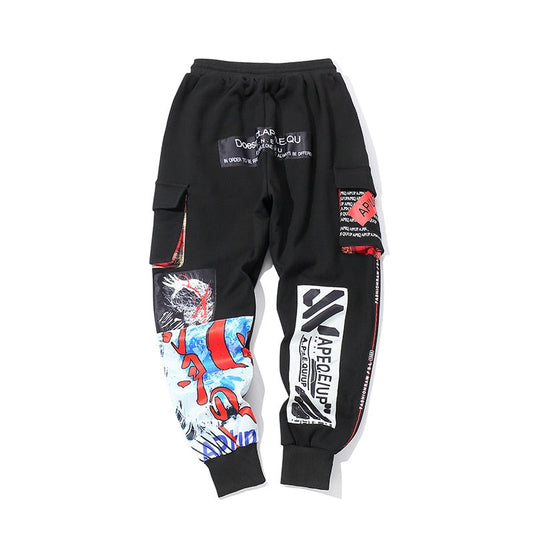 APE2883 Waves Artwork Joggers