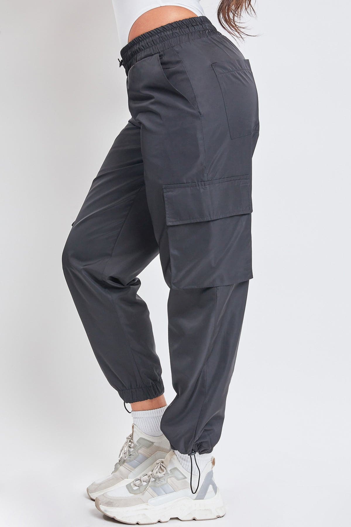 High Rise Nylon Cargo Jogger