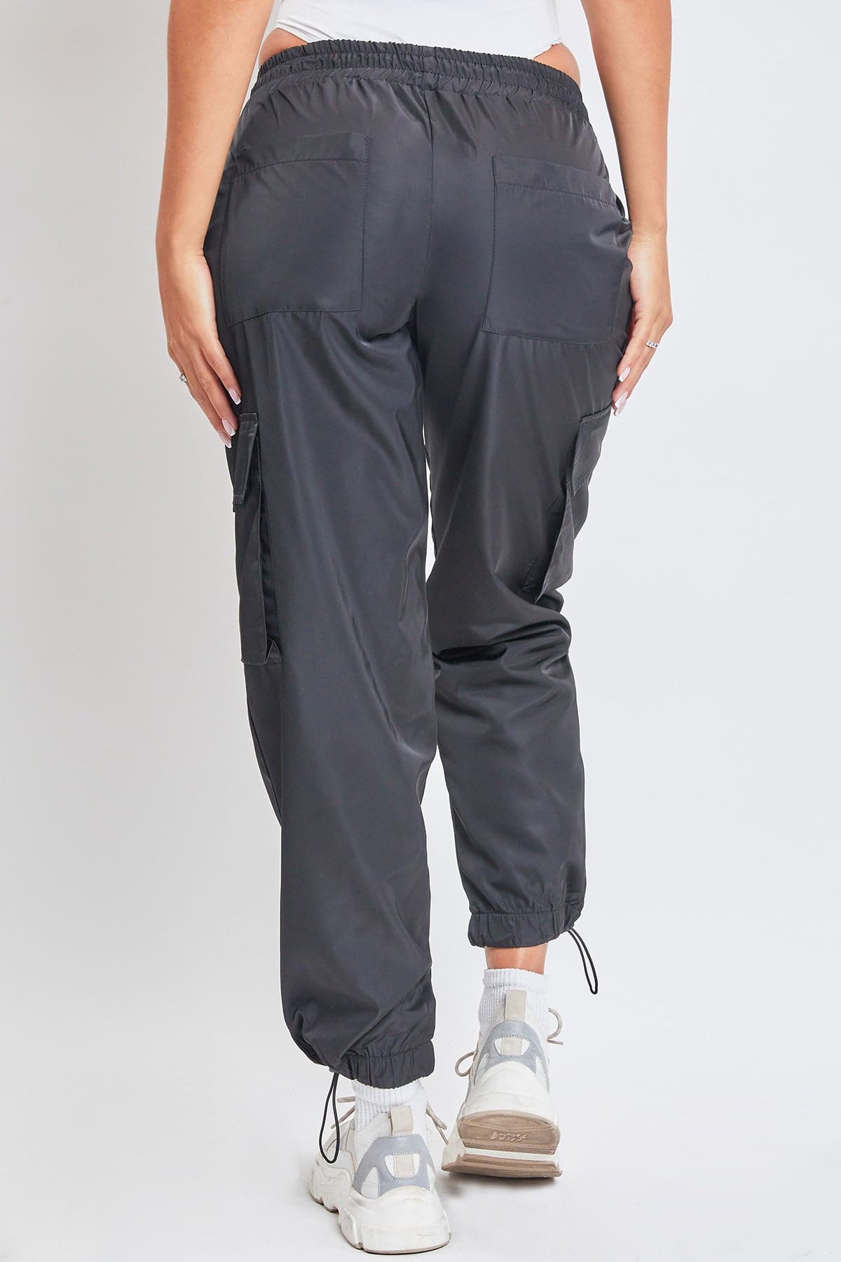 High Rise Nylon Cargo Jogger