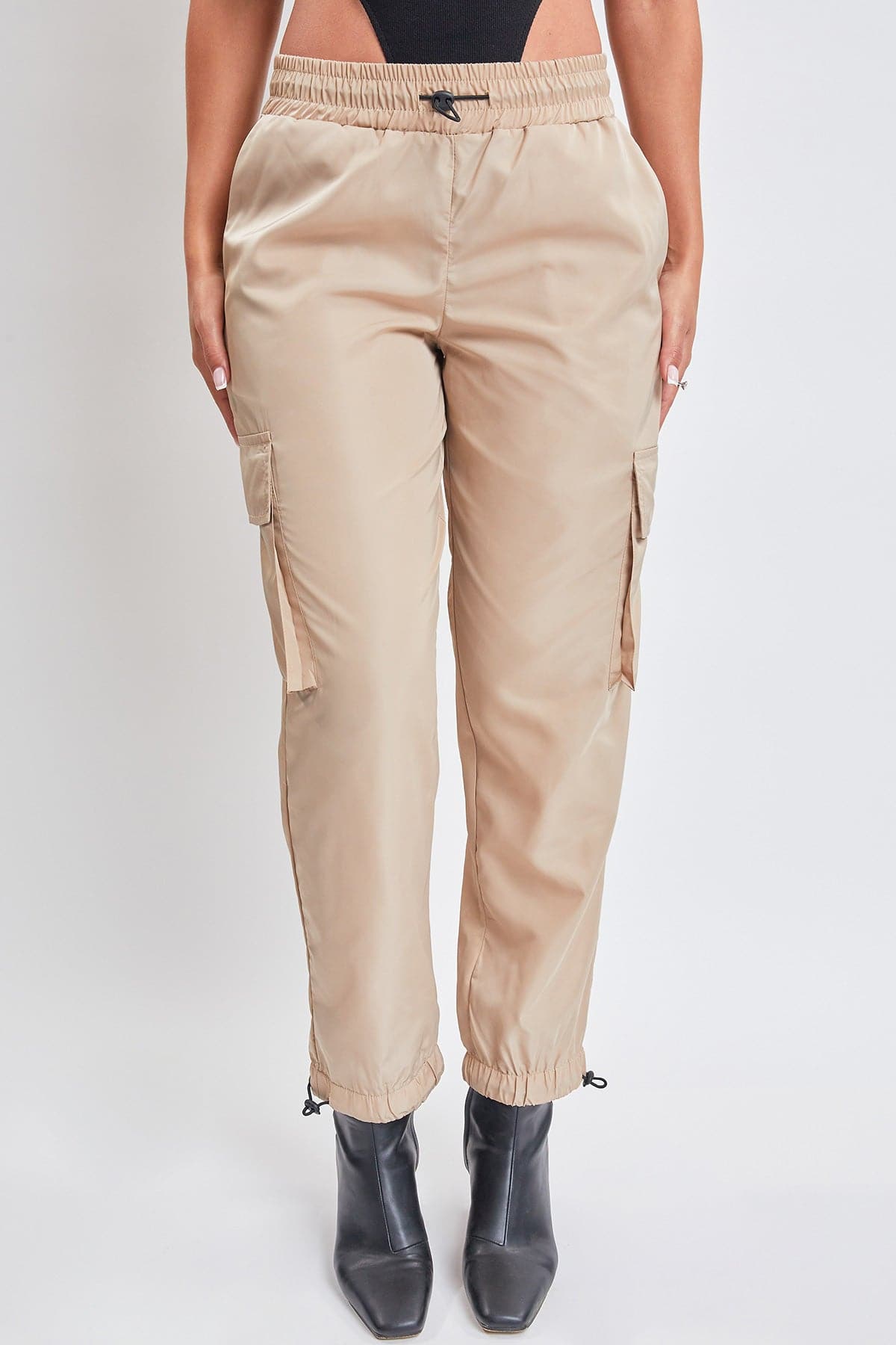 High Rise Nylon Cargo Jogger