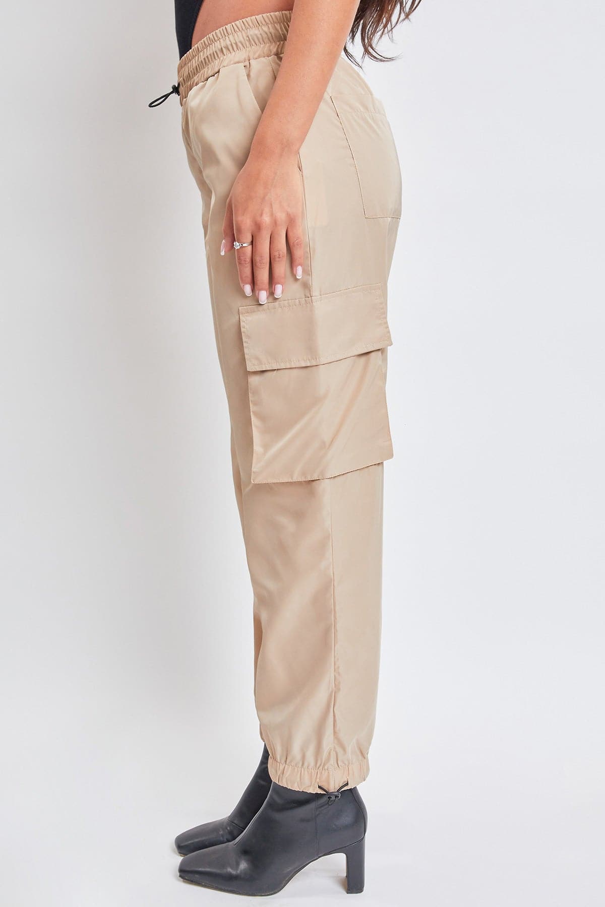 High Rise Nylon Cargo Jogger