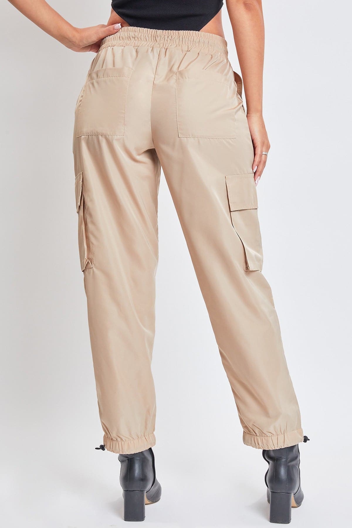 High Rise Nylon Cargo Jogger