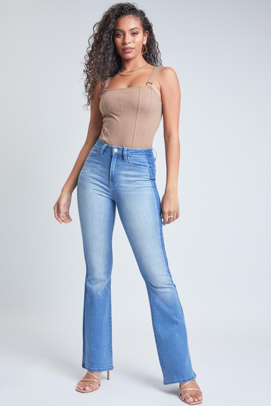 High-Rise Shadow Flare Jeans