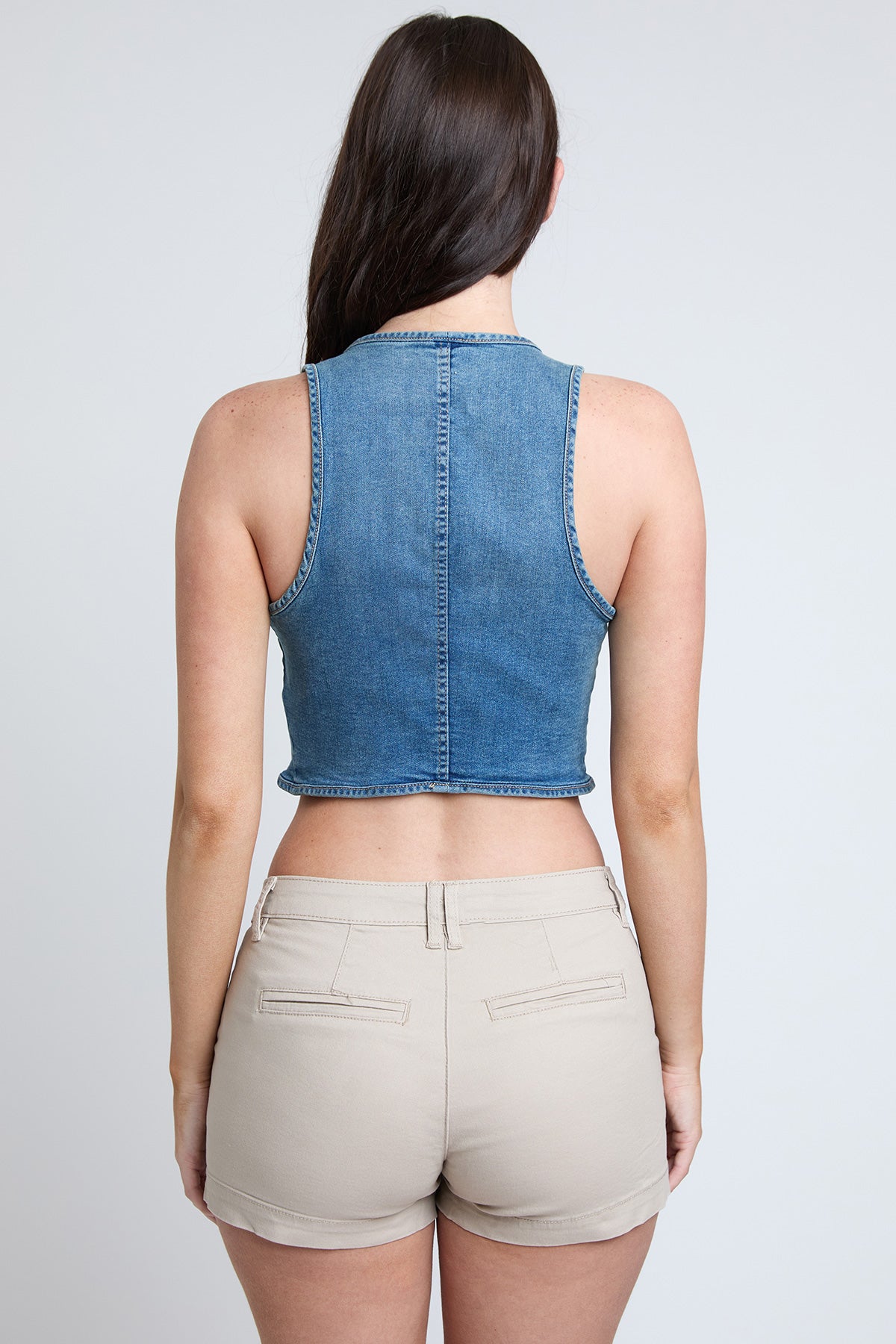 Cropped Tie Front Vest: Effortless Style