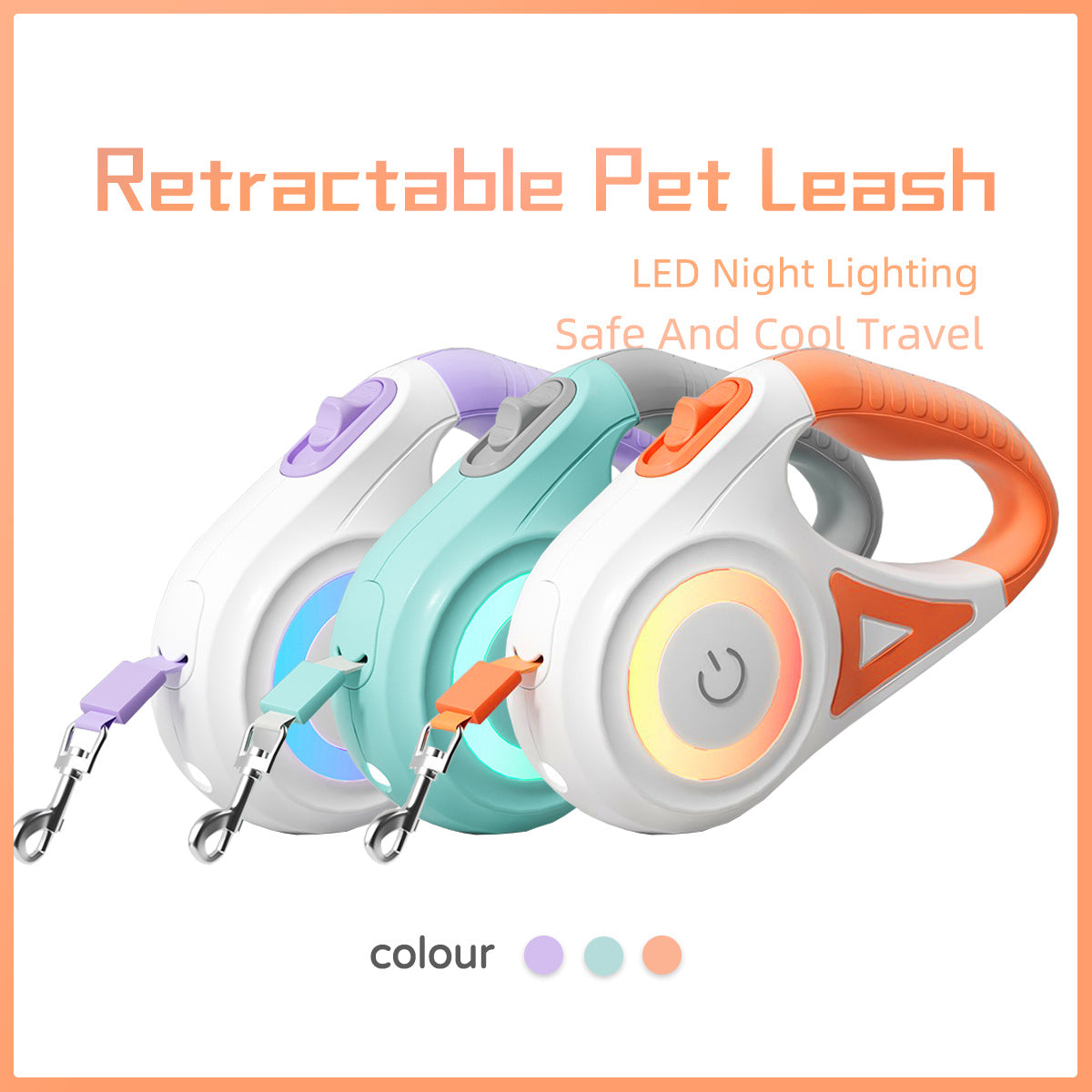 All-in-One Retractable Dog Leash and Collar Set