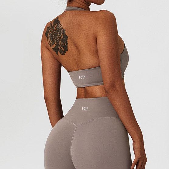 Halter Ruched Bra: Sculpted Support & Effortless Style