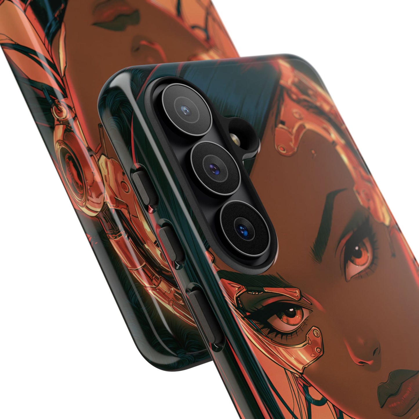 Afrofuturist Phone Case Cyberpunk Woman Art Phone Case Sci Fi