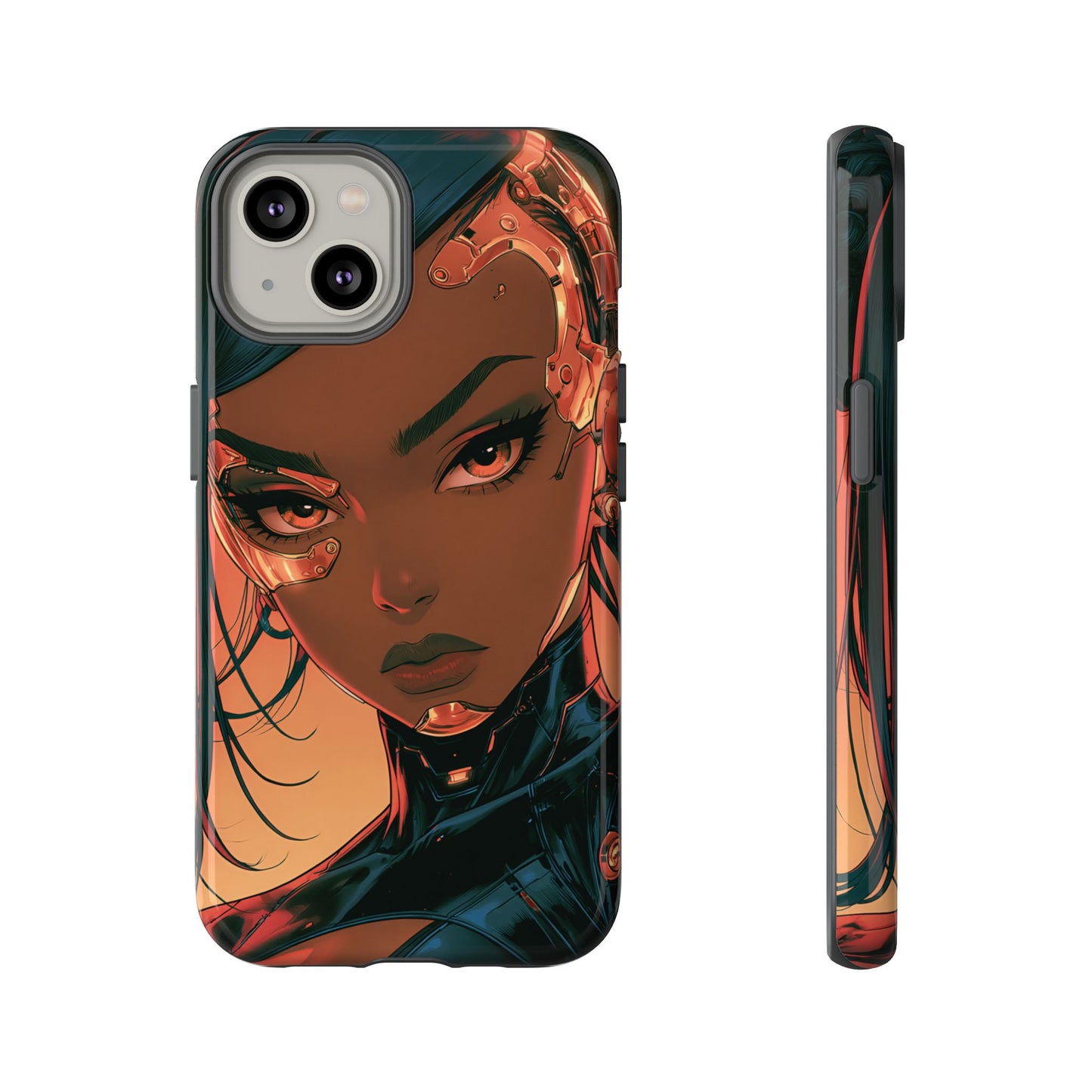 Afrofuturist Phone Case Cyberpunk Woman Art Phone Case Sci Fi