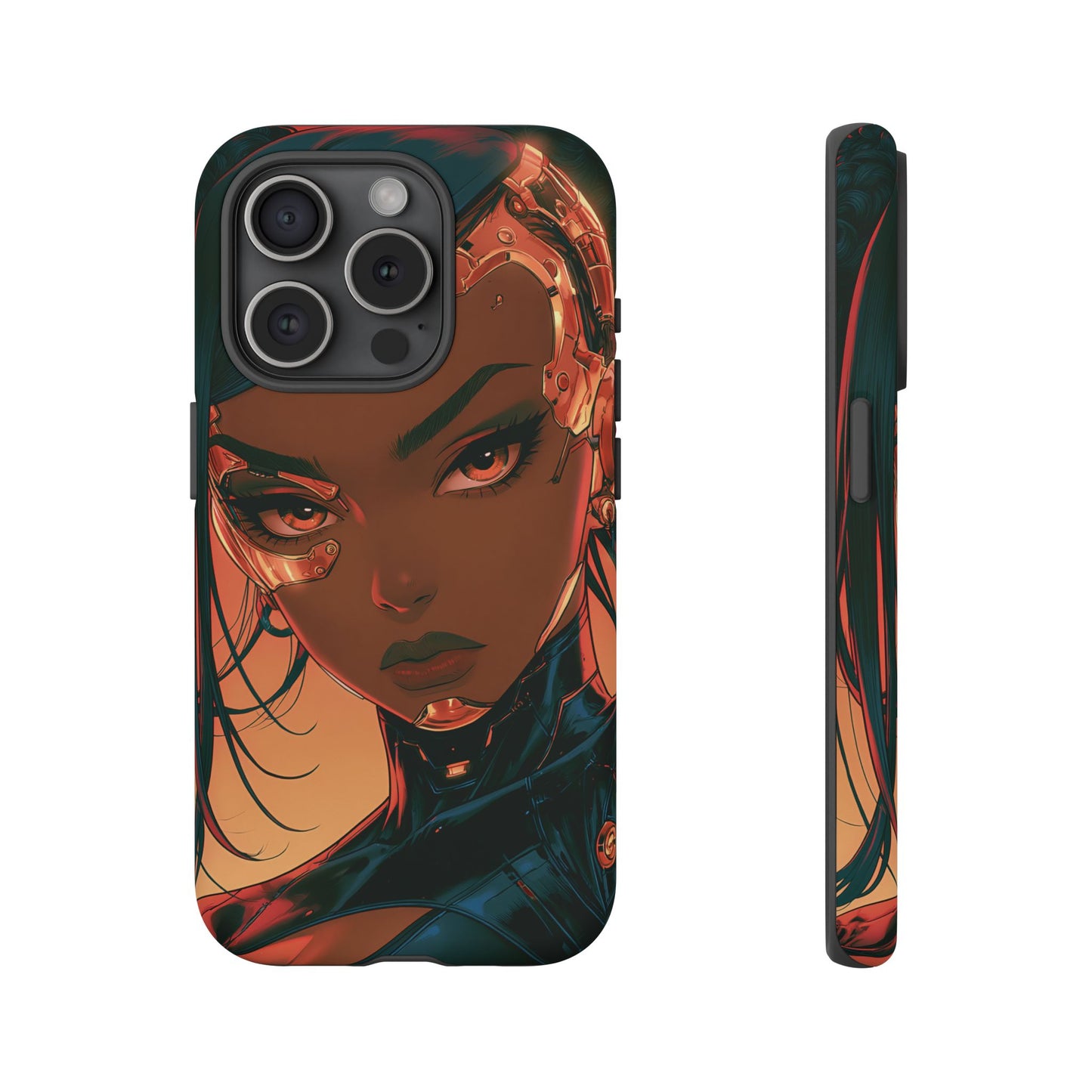 Afrofuturist Phone Case Cyberpunk Woman Art Phone Case Sci Fi