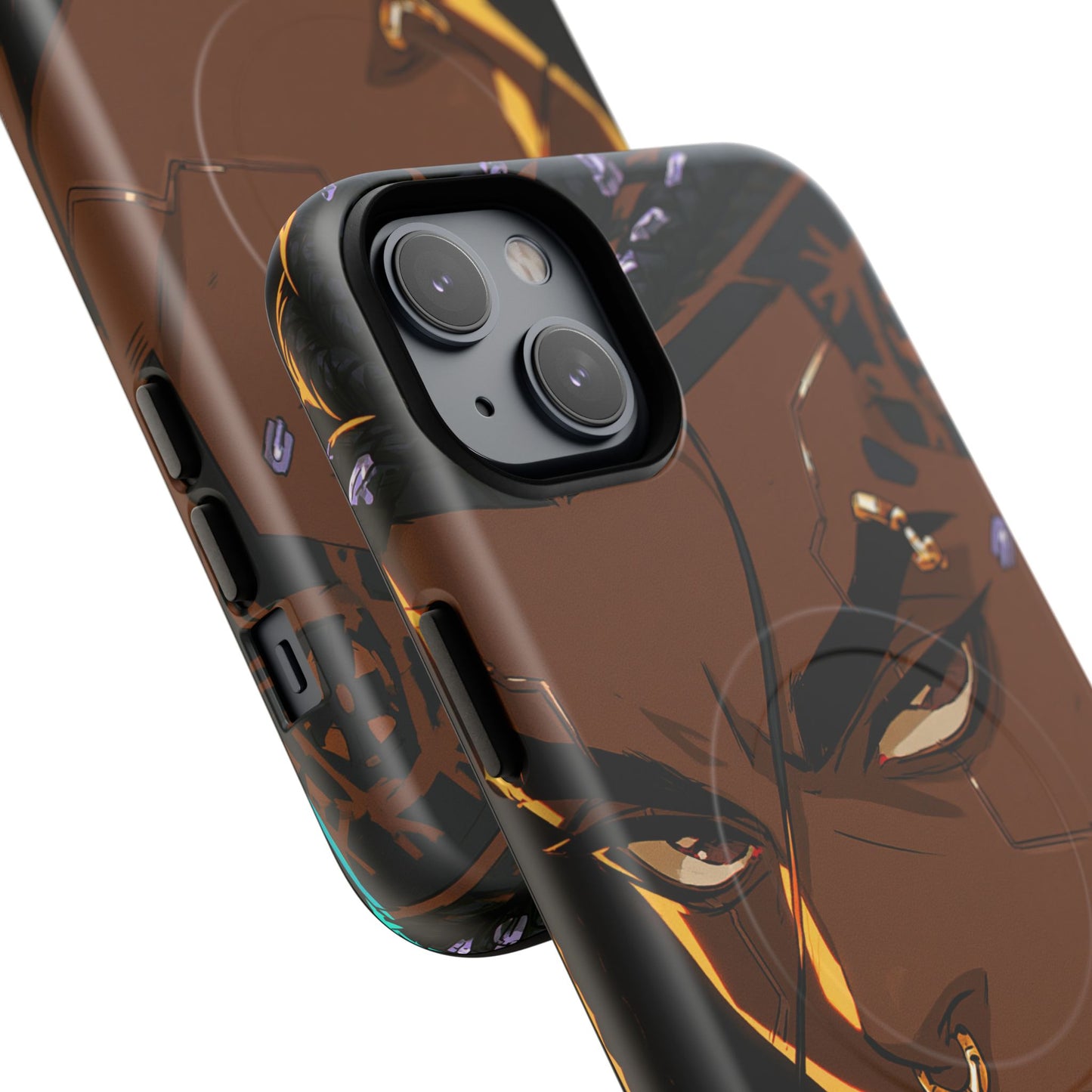 Magnetic Tough Phone Case — Bold Anime Warrior Design