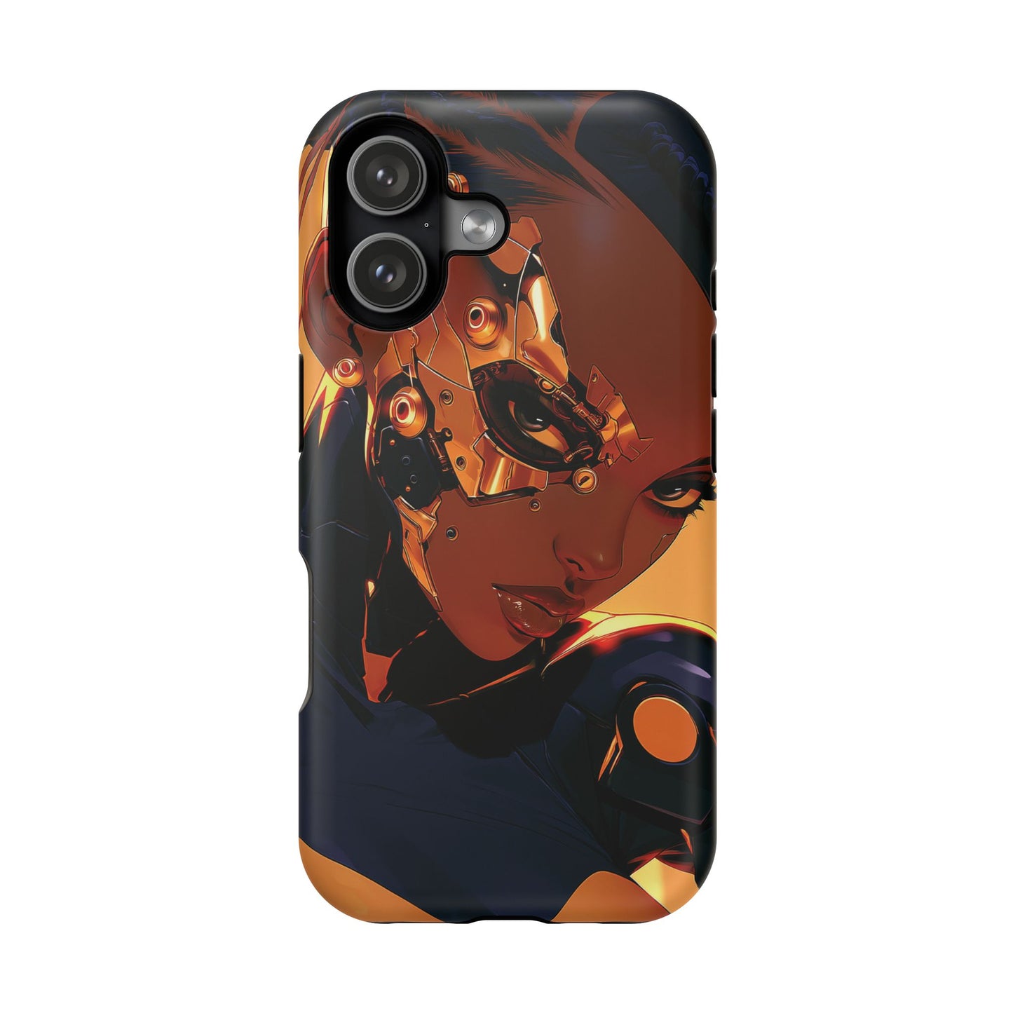 Afrofuturist Phone Case Cyberpunk Woman Art Black Owned Phone Case Sci Fi Melanin Gold Tech Gift
