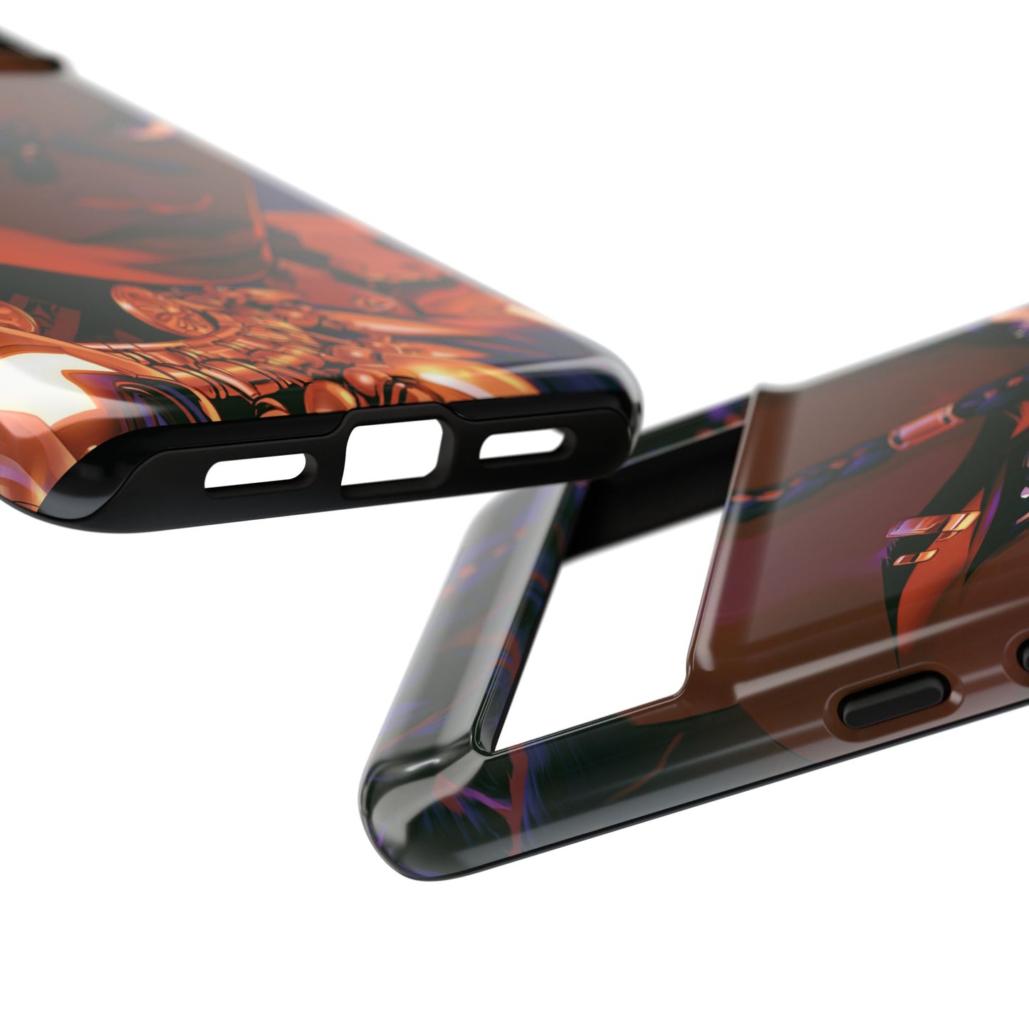 Afrofuturist Phone Case Black Owned iPhone 16 Case Cyberpunk Warrior Art Cultural Gift Tough Case