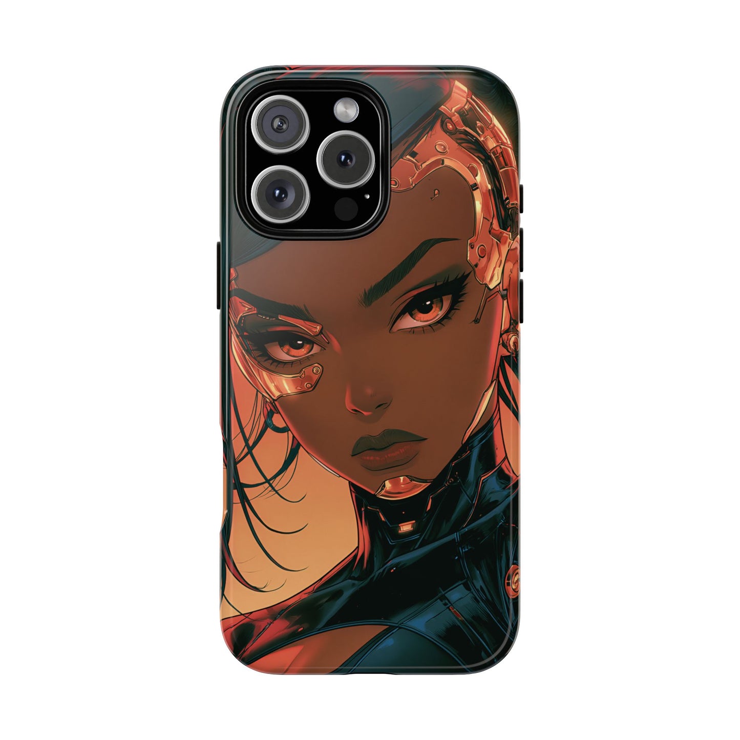 Afrofuturist Phone Case Cyberpunk Woman Art Phone Case Sci Fi