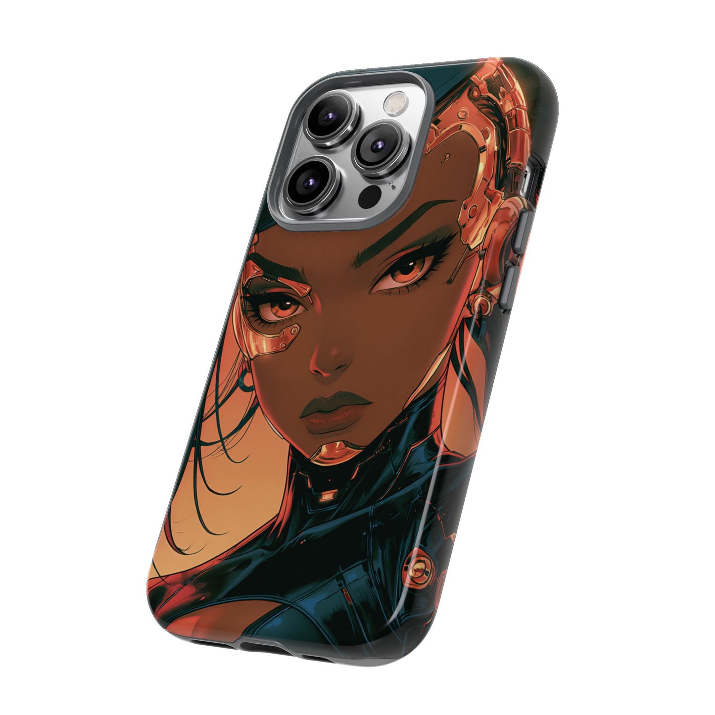 Afrofuturist Phone Case Cyberpunk Woman Art Phone Case Sci Fi