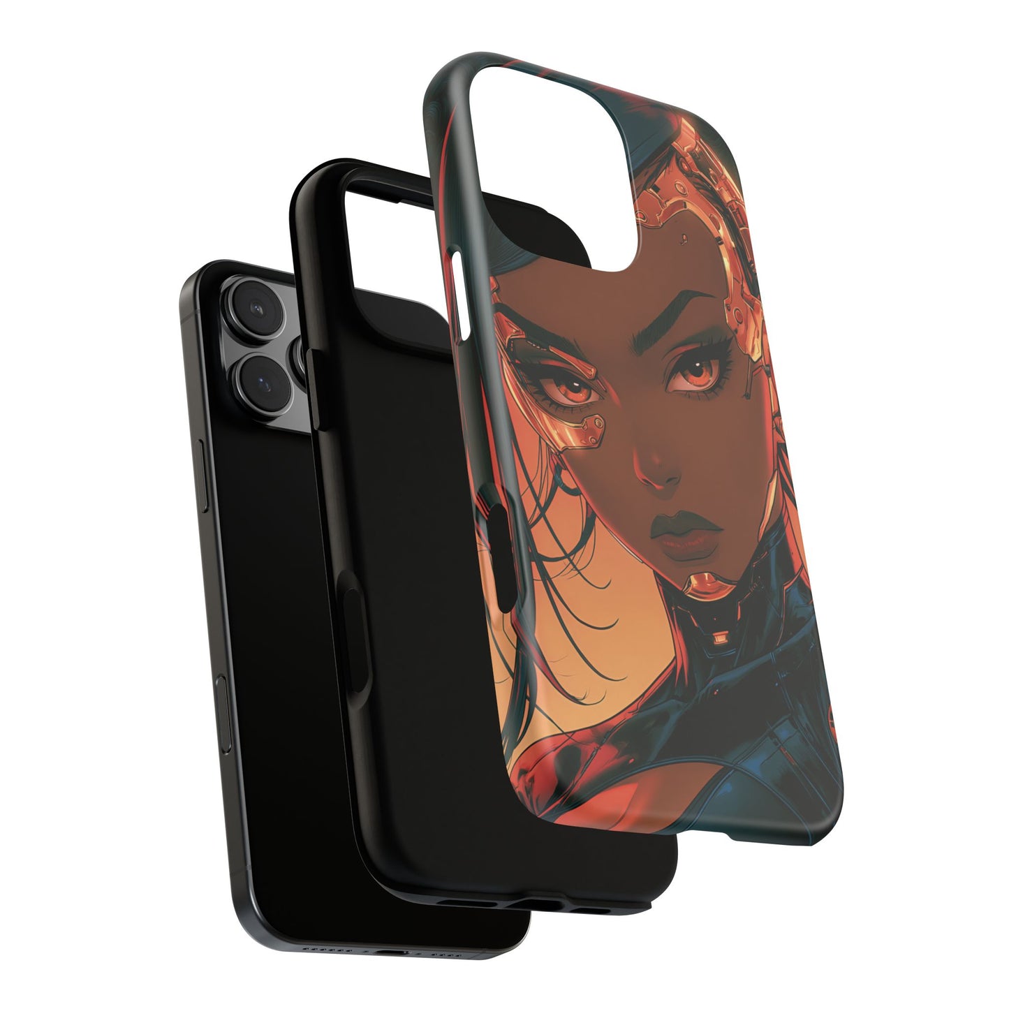 Afrofuturist Phone Case Cyberpunk Woman Art Phone Case Sci Fi