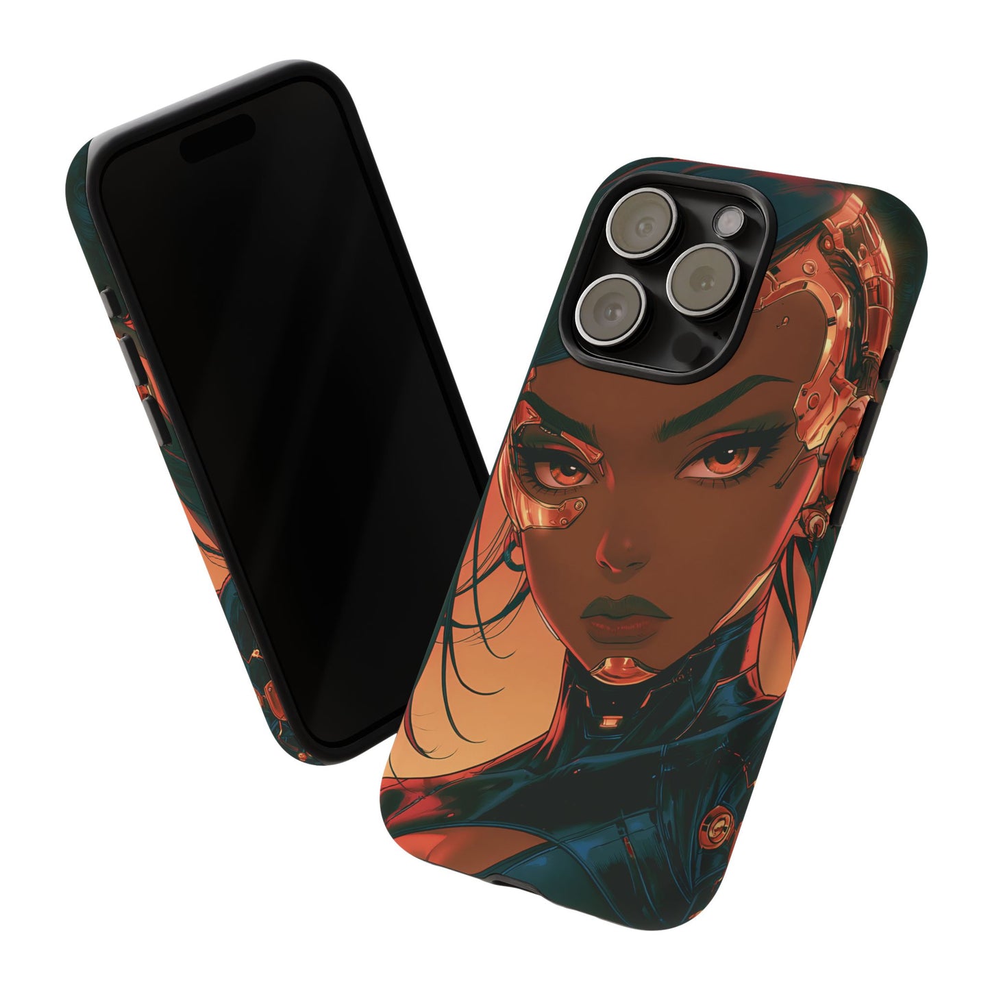 Afrofuturist Phone Case Cyberpunk Woman Art Phone Case Sci Fi