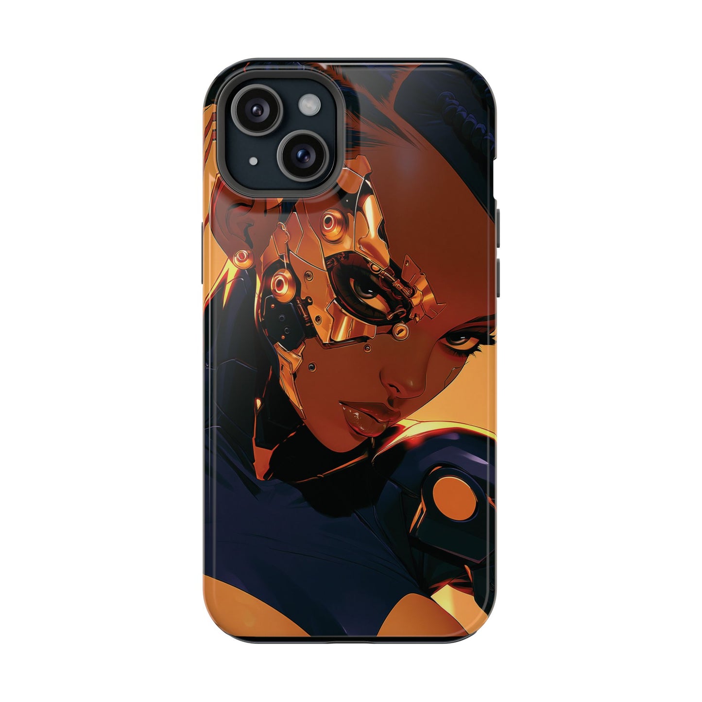 Afrofuturist Phone Case Cyberpunk Woman Art Black Owned Phone Case Sci Fi Melanin Gold Tech Gift