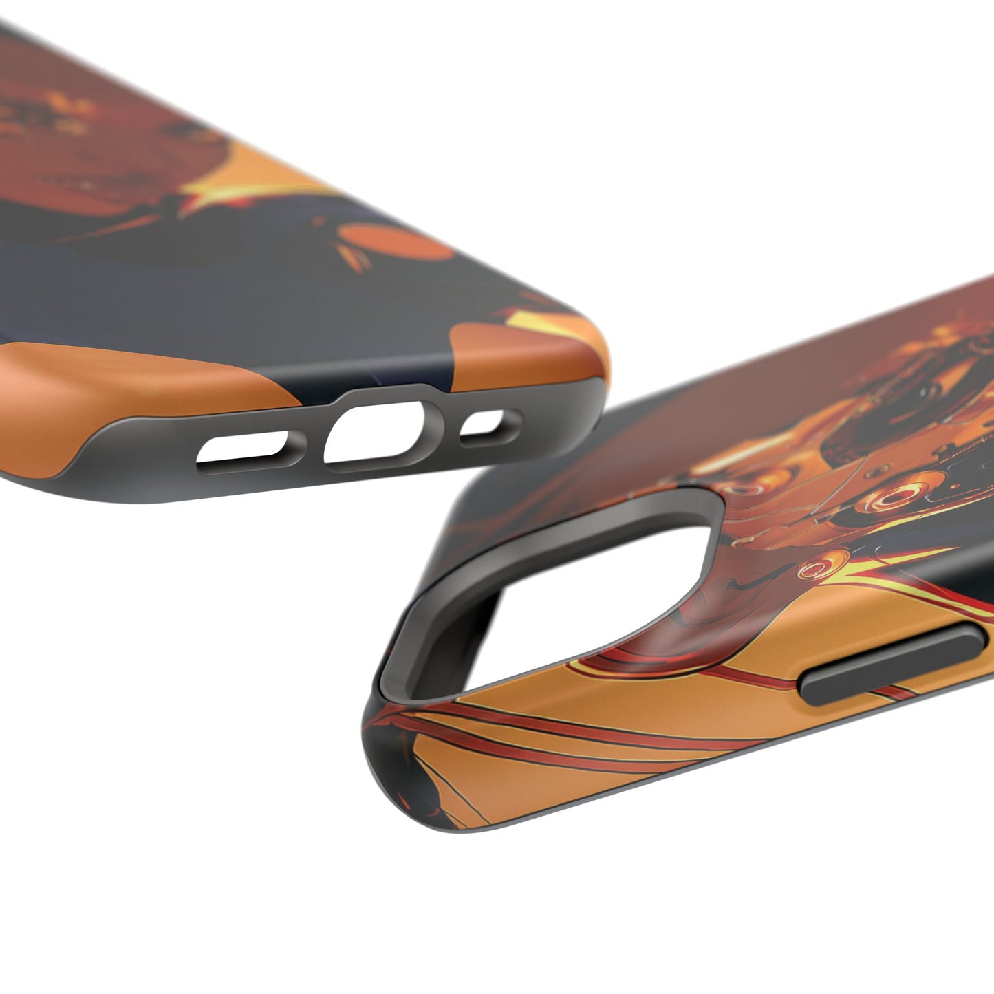 Afrofuturist Phone Case Cyberpunk Woman Art Black Owned Phone Case Sci Fi Melanin Gold Tech Gift