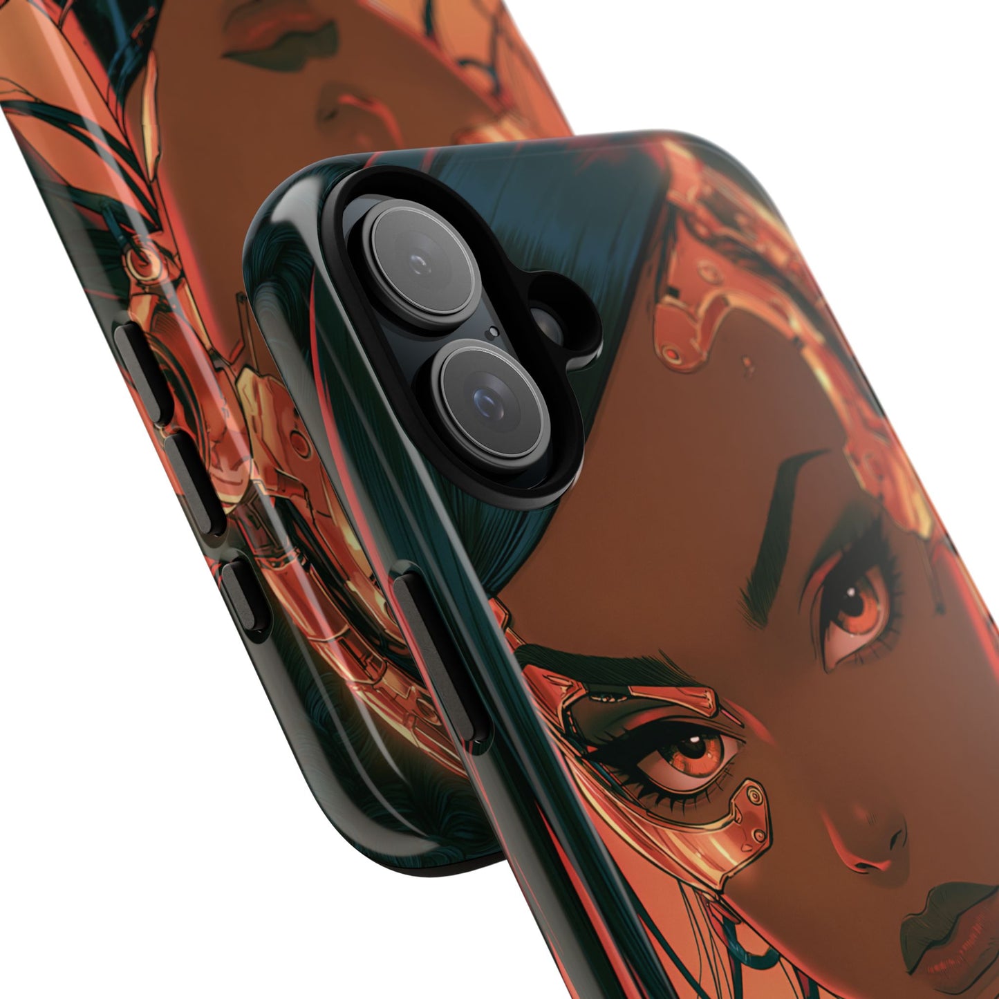 Afrofuturist Phone Case Cyberpunk Woman Art Phone Case Sci Fi
