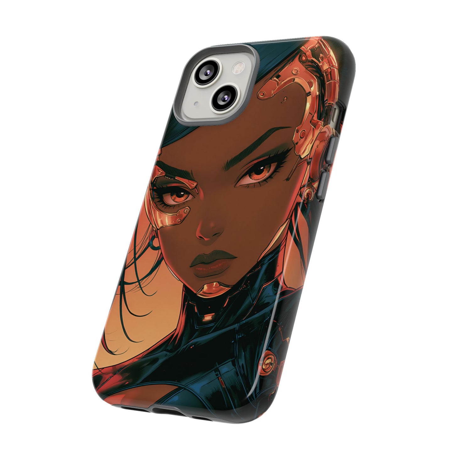 Afrofuturist Phone Case Cyberpunk Woman Art Phone Case Sci Fi