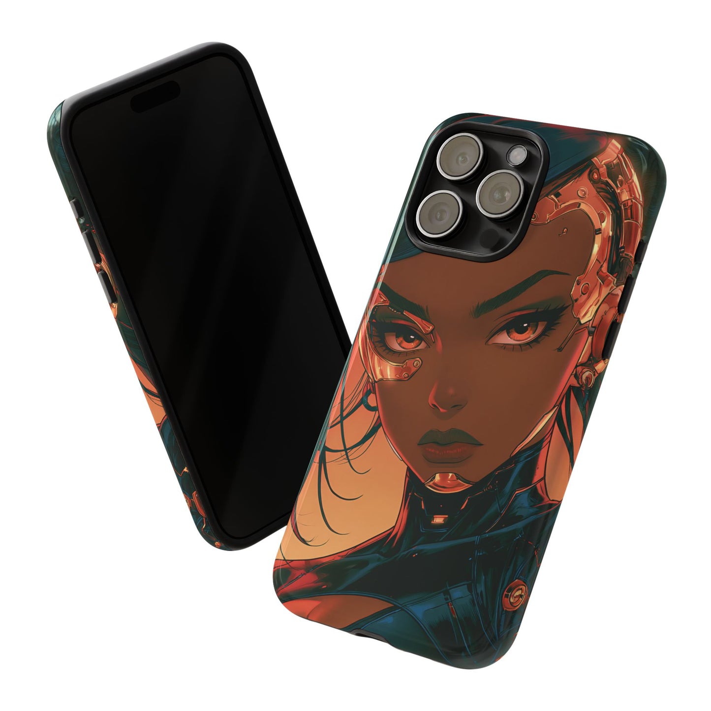 Afrofuturist Phone Case Cyberpunk Woman Art Phone Case Sci Fi