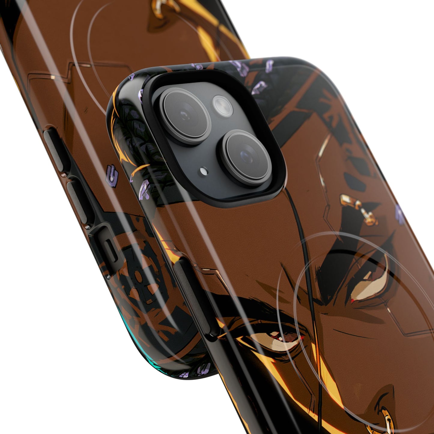 Magnetic Tough Phone Case — Bold Anime Warrior Design