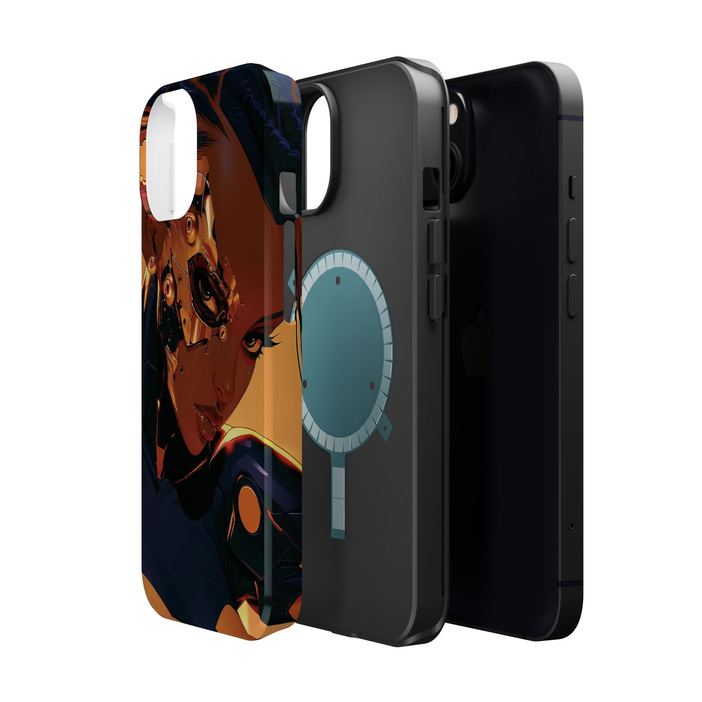 Afrofuturist Phone Case Cyberpunk Woman Art Black Owned Phone Case Sci Fi Melanin Gold Tech Gift