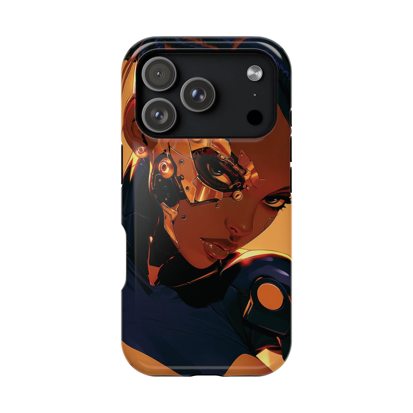 Afrofuturist Phone Case Cyberpunk Woman Art Black Owned Phone Case Sci Fi Melanin Gold Tech Gift