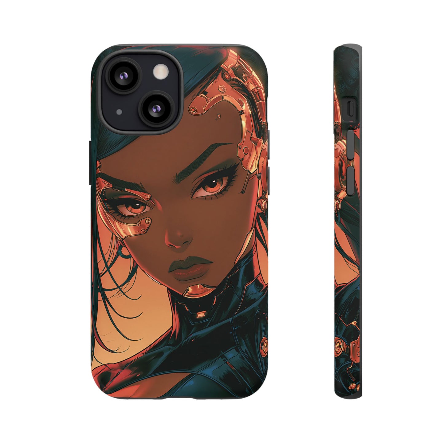 Afrofuturist Phone Case Cyberpunk Woman Art Phone Case Sci Fi