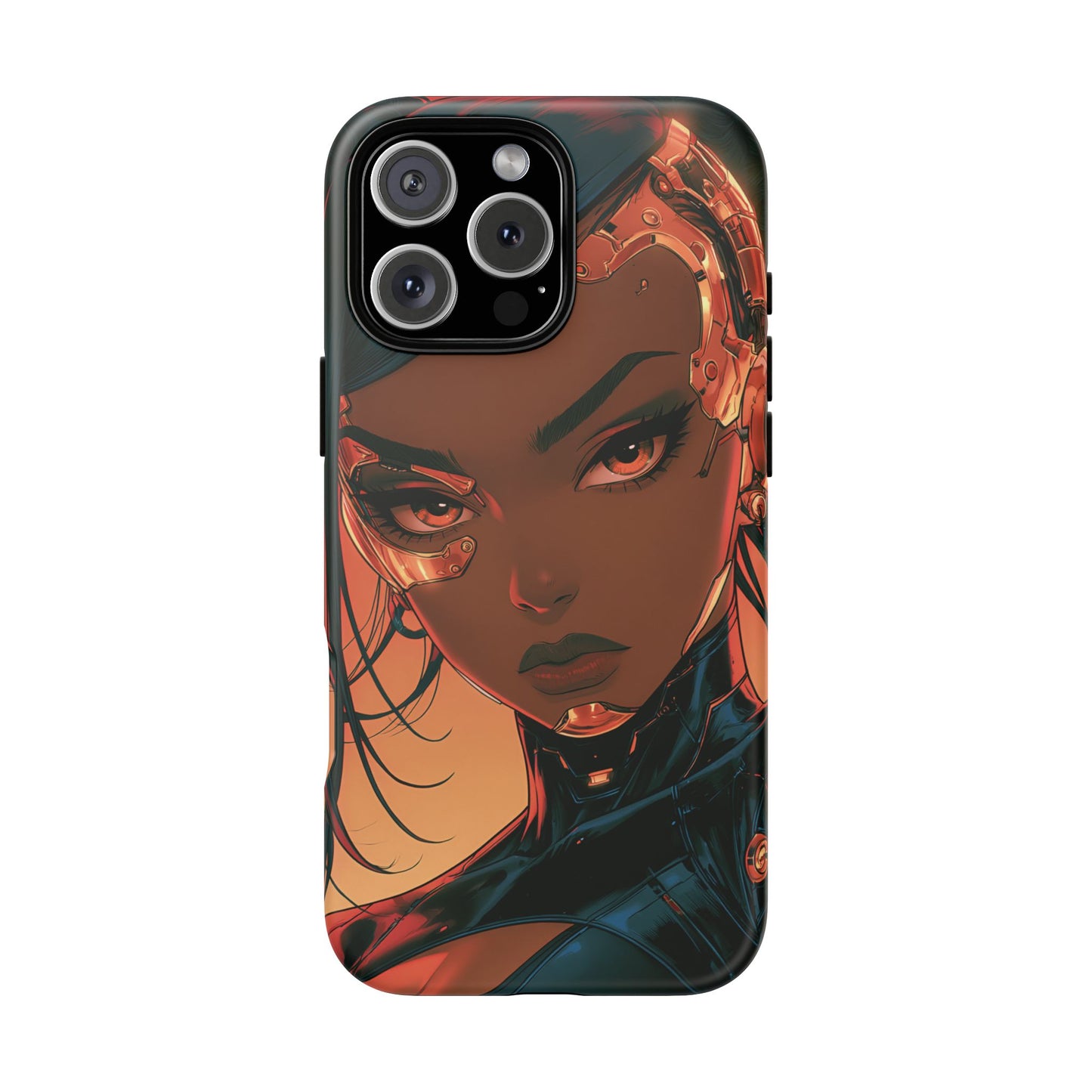 Afrofuturist Phone Case Cyberpunk Woman Art Phone Case Sci Fi