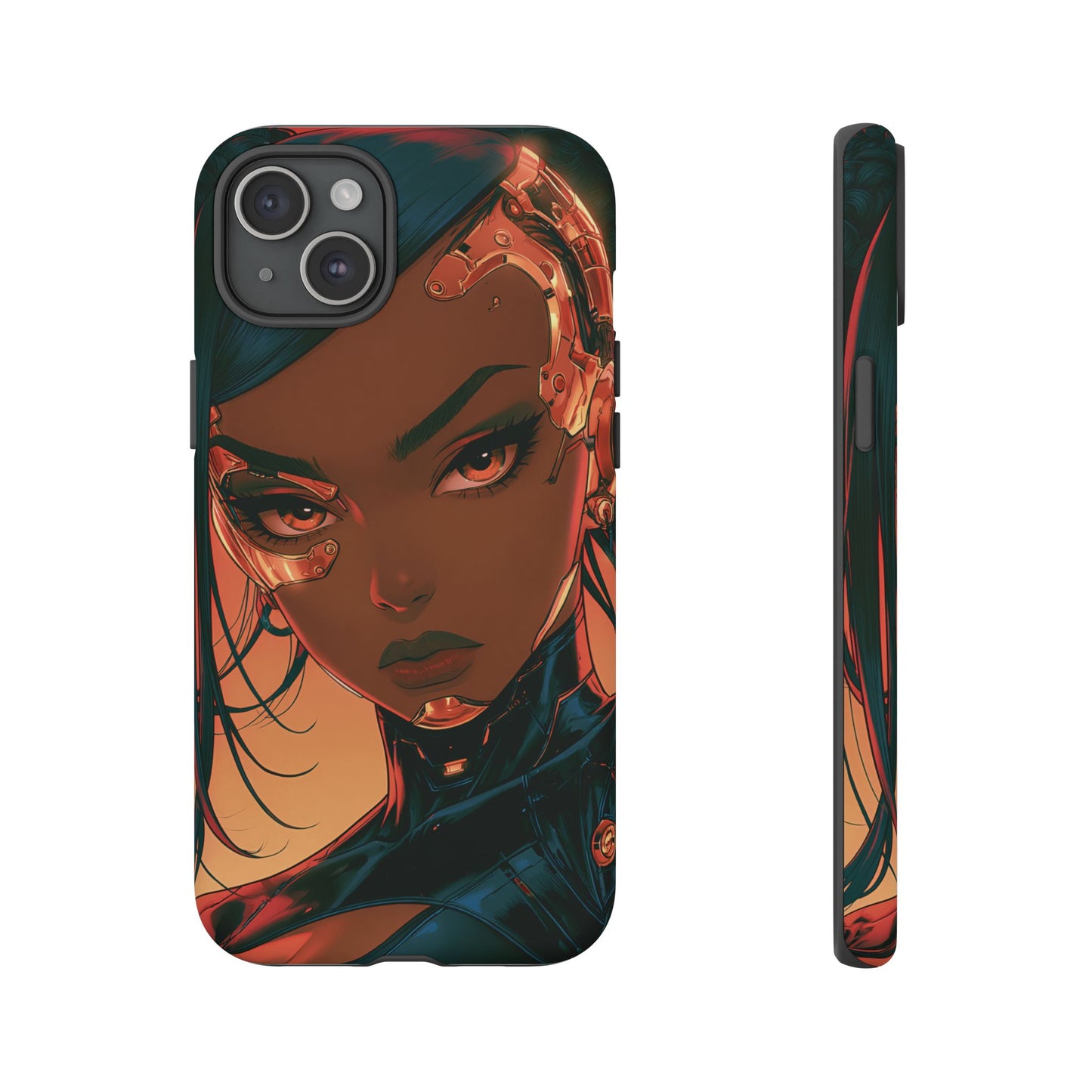 Afrofuturist Phone Case Cyberpunk Woman Art Phone Case Sci Fi