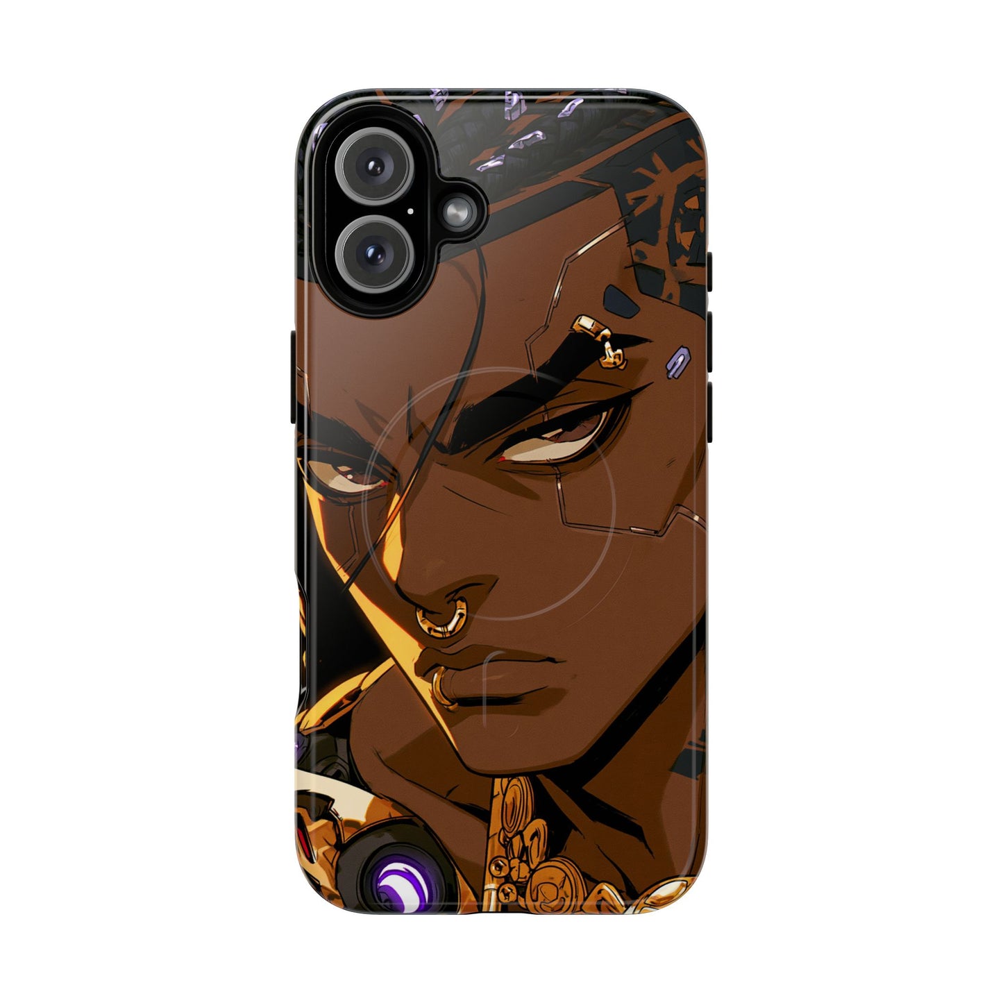 Magnetic Tough Phone Case — Bold Anime Warrior Design