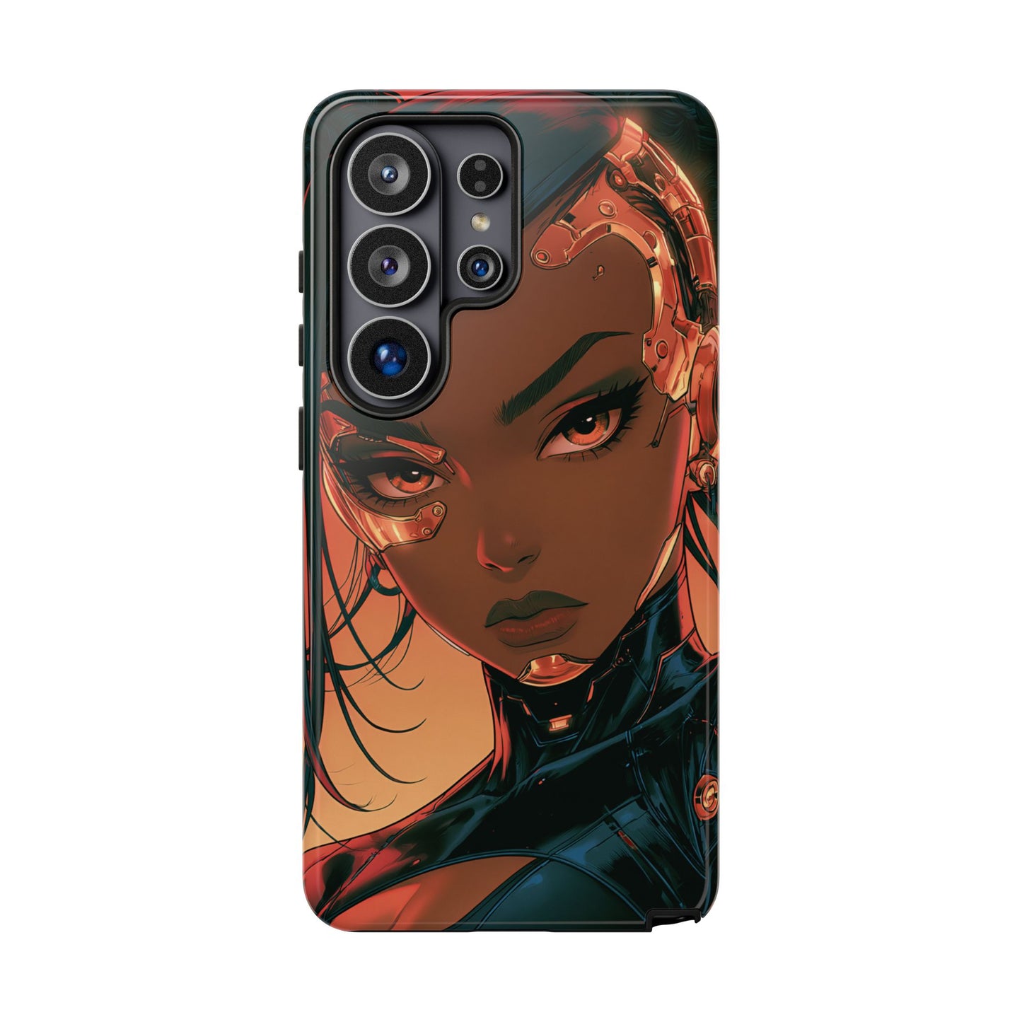 Afrofuturist Phone Case Cyberpunk Woman Art Phone Case Sci Fi