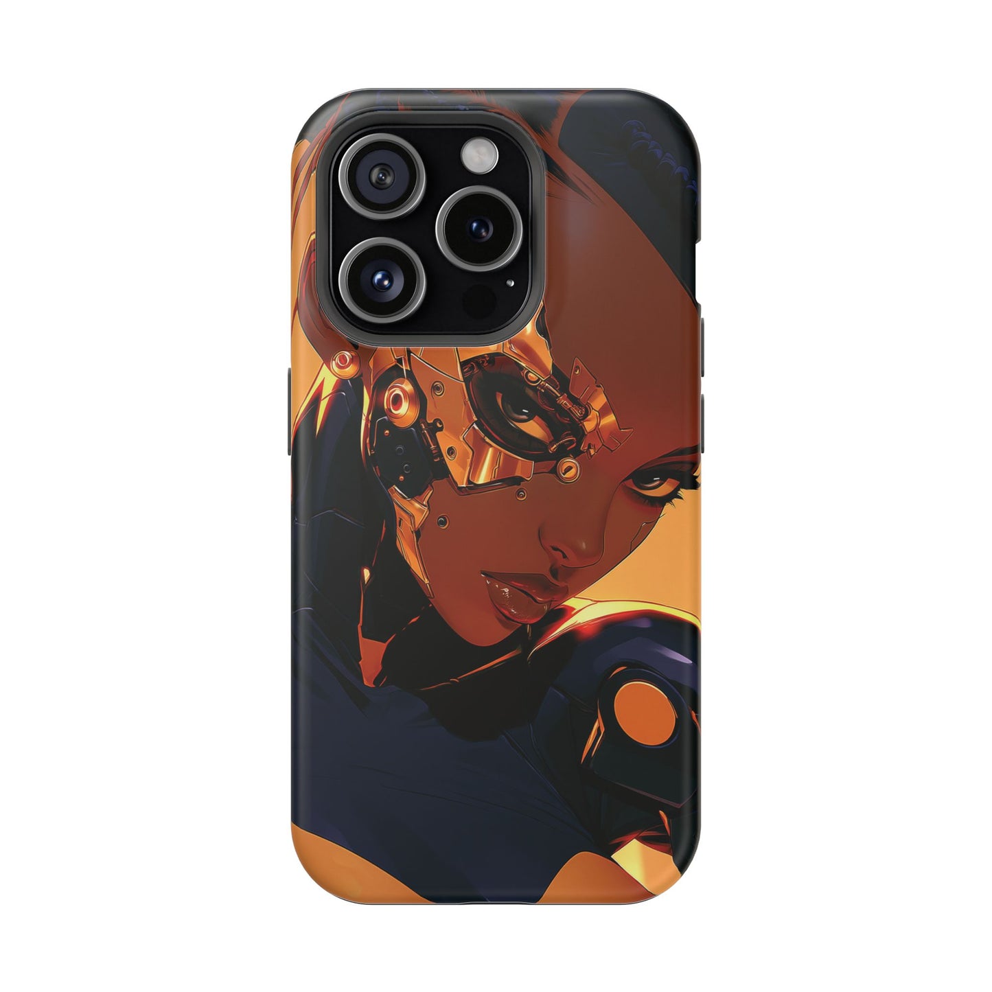 Afrofuturist Phone Case Cyberpunk Woman Art Black Owned Phone Case Sci Fi Melanin Gold Tech Gift