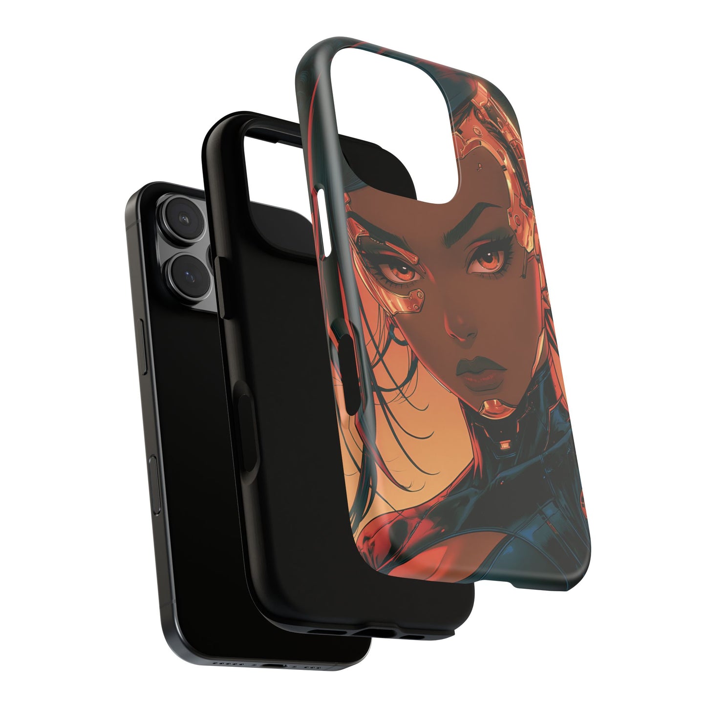 Afrofuturist Phone Case Cyberpunk Woman Art Phone Case Sci Fi