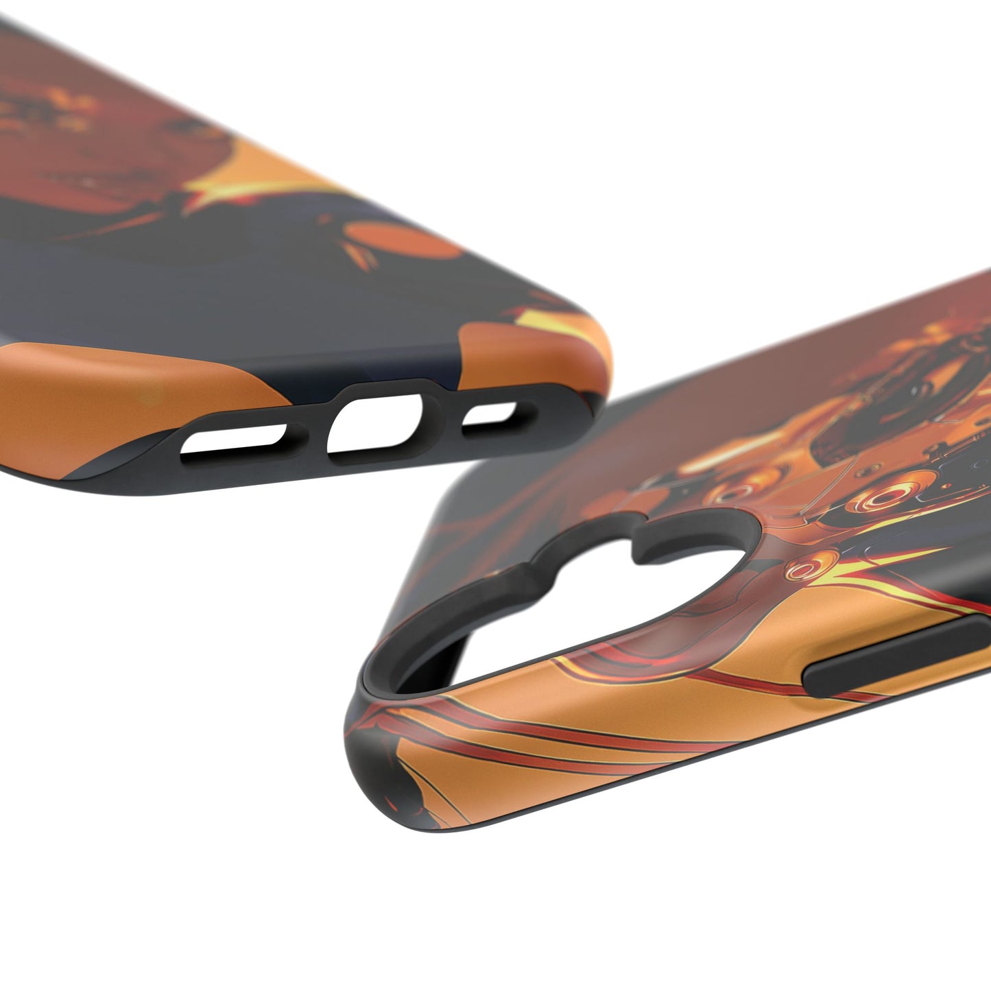 Afrofuturist Phone Case Cyberpunk Woman Art Black Owned Phone Case Sci Fi Melanin Gold Tech Gift