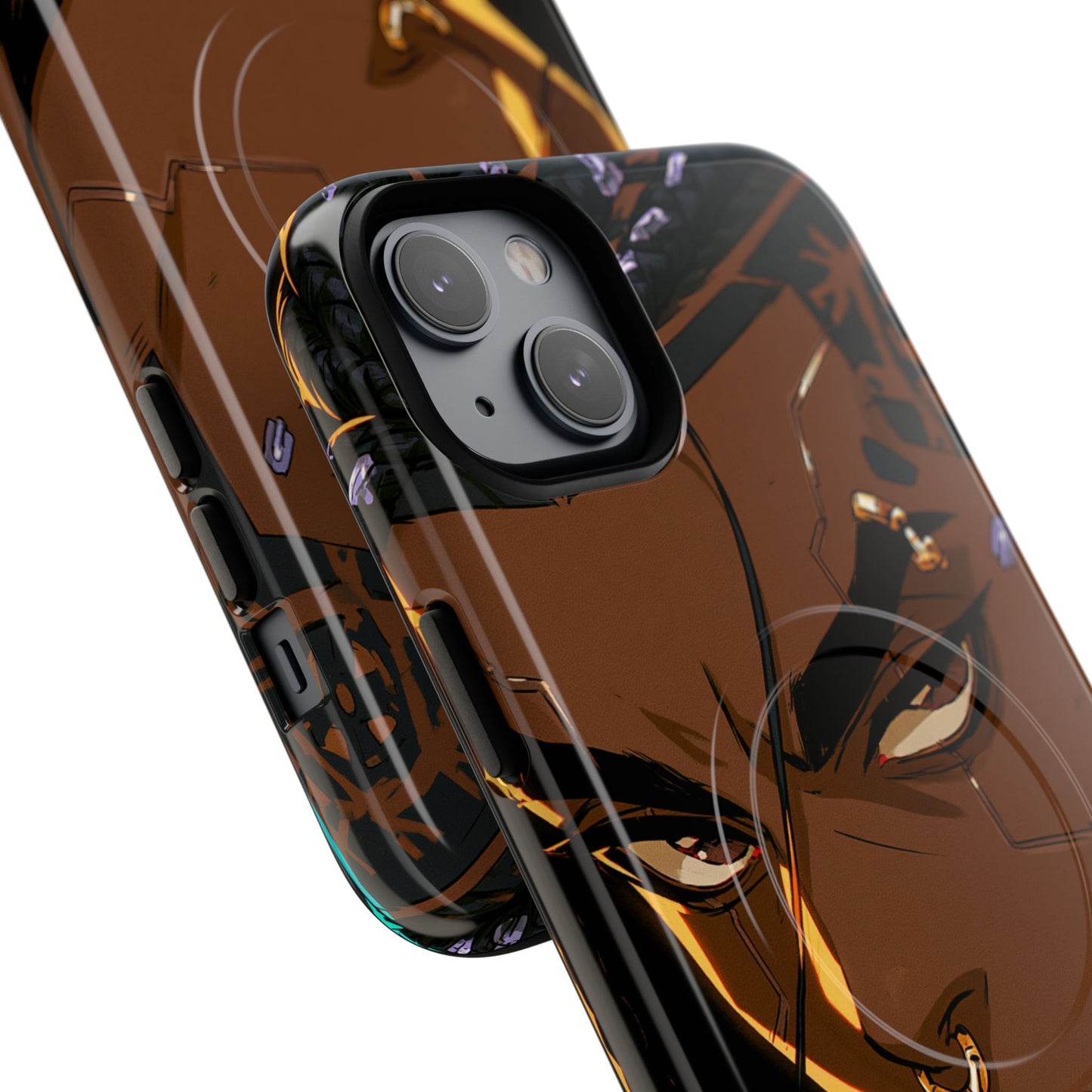 Magnetic Tough Phone Case — Bold Anime Warrior Design