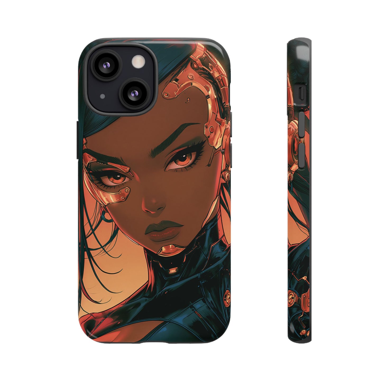 Afrofuturist Phone Case Cyberpunk Woman Art Phone Case Sci Fi