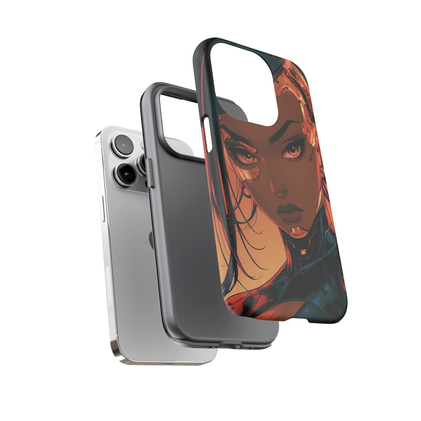 Afrofuturist Phone Case Cyberpunk Woman Art Phone Case Sci Fi