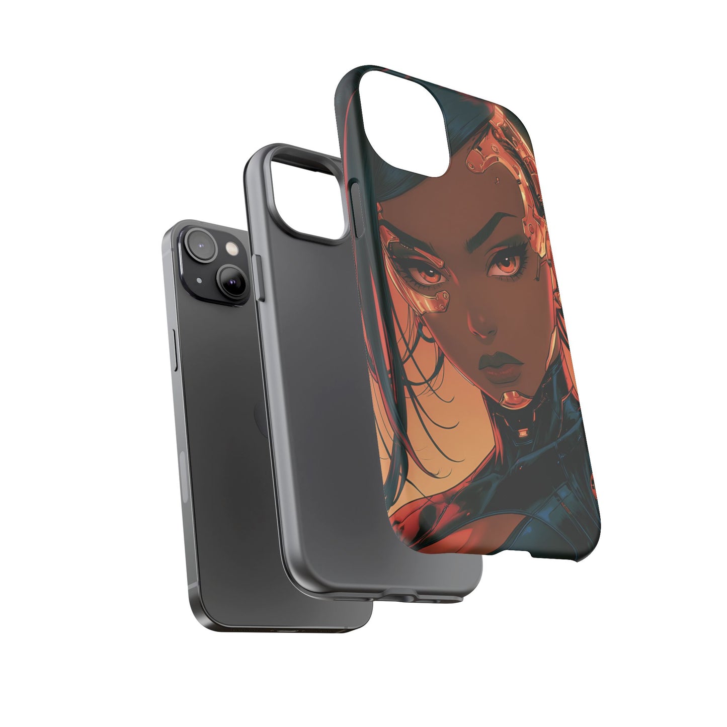 Afrofuturist Phone Case Cyberpunk Woman Art Phone Case Sci Fi