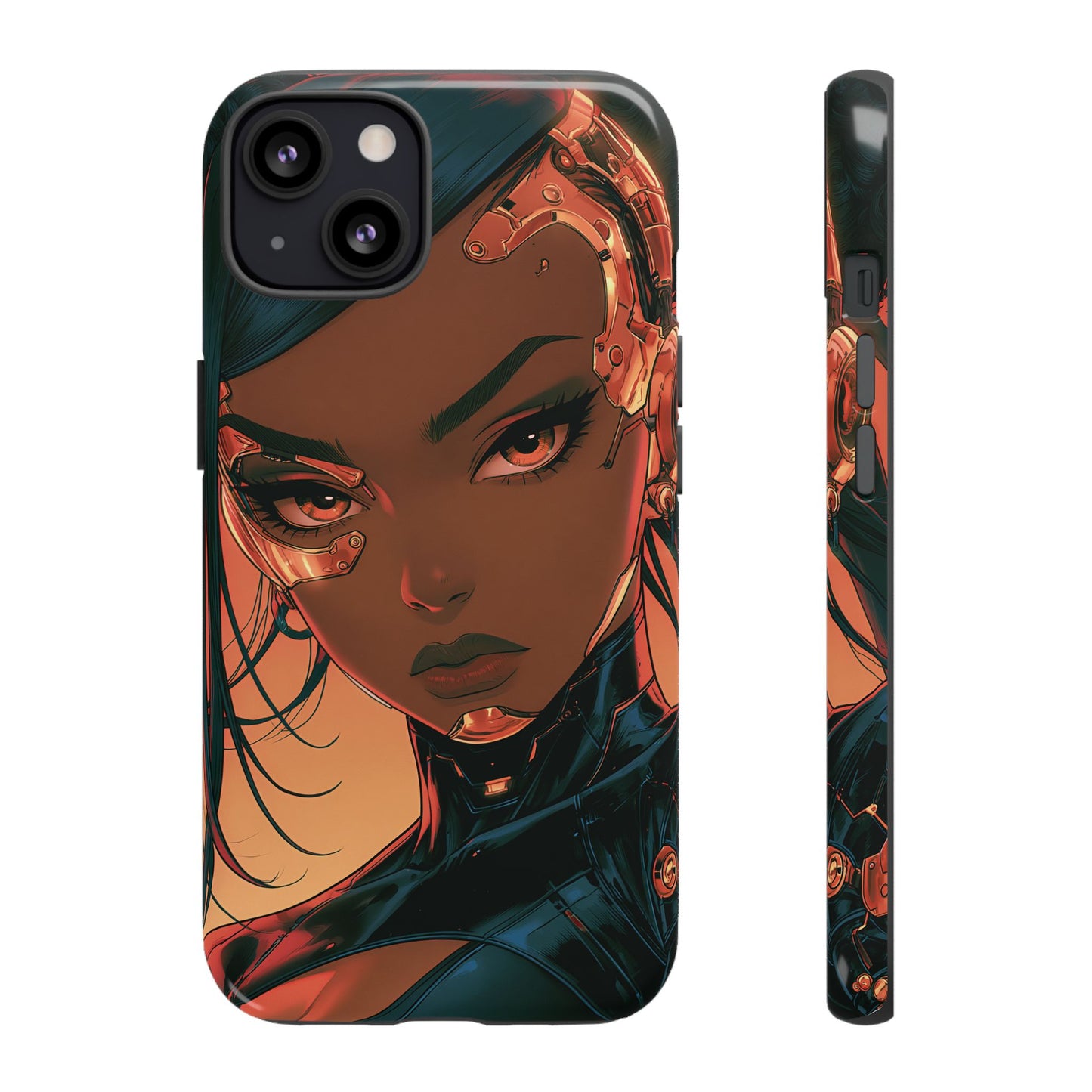 Afrofuturist Phone Case Cyberpunk Woman Art Phone Case Sci Fi