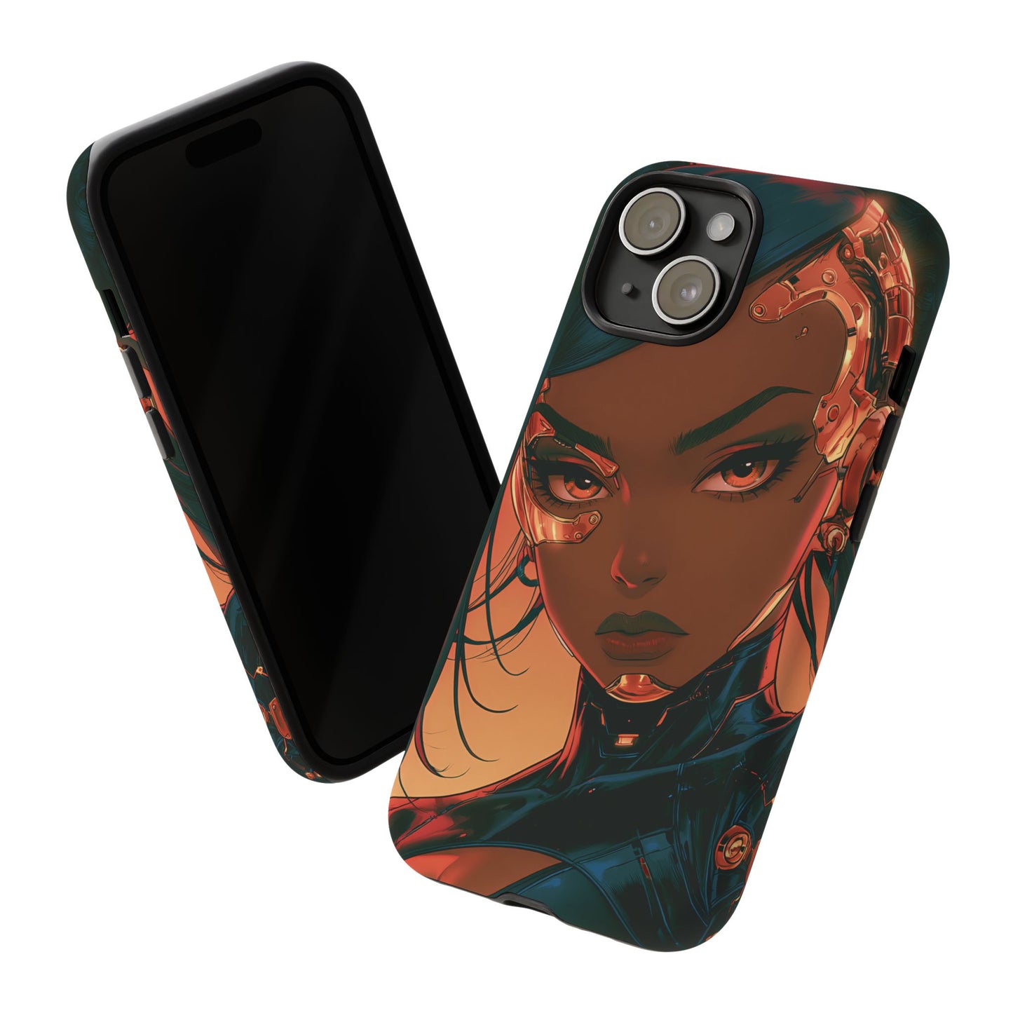 Afrofuturist Phone Case Cyberpunk Woman Art Phone Case Sci Fi