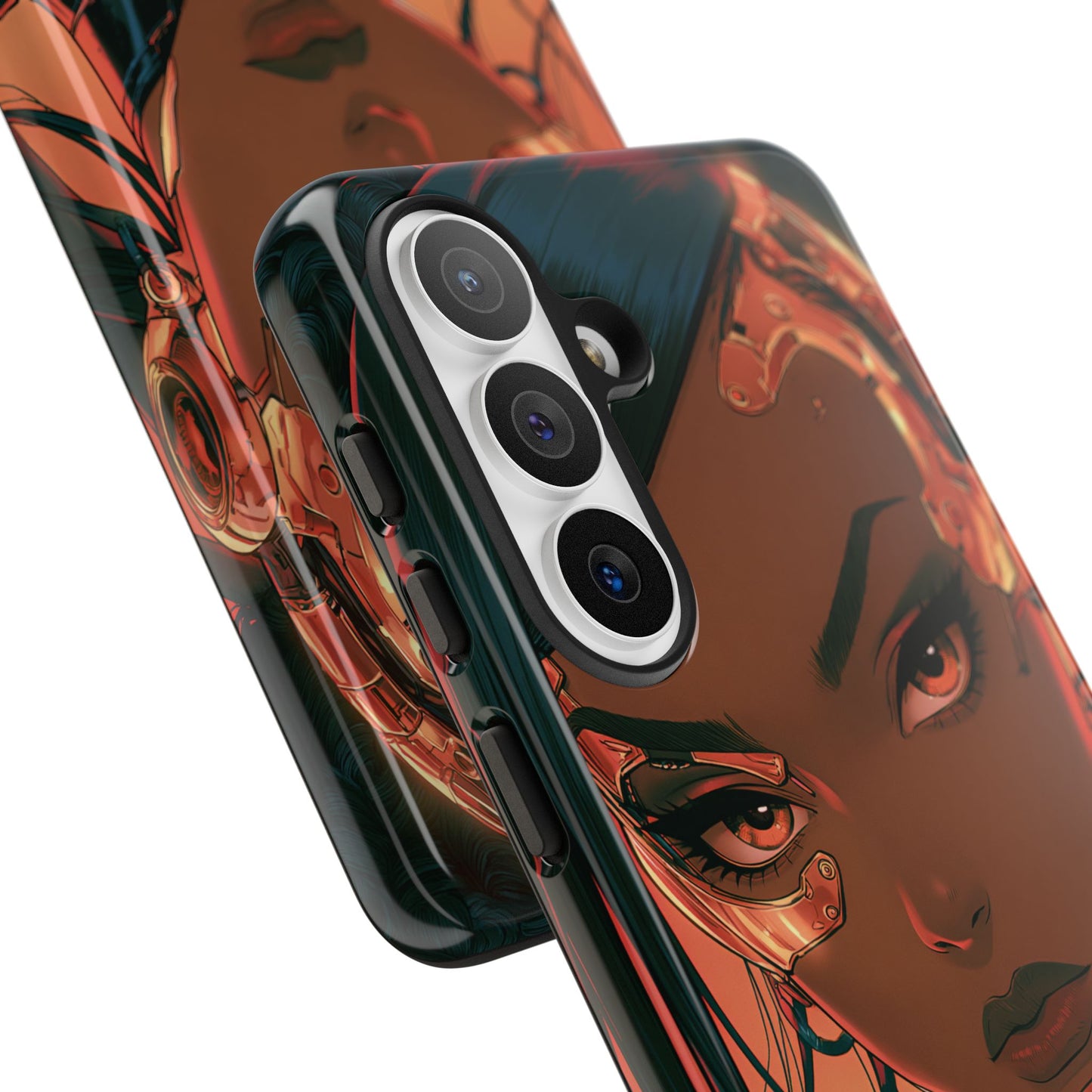 Afrofuturist Phone Case Cyberpunk Woman Art Phone Case Sci Fi