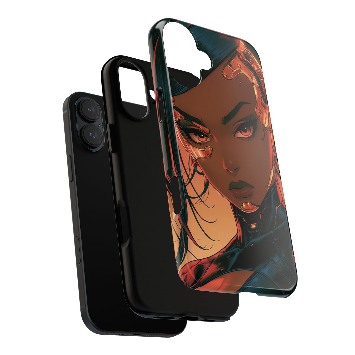 Afrofuturist Phone Case Cyberpunk Woman Art Phone Case Sci Fi