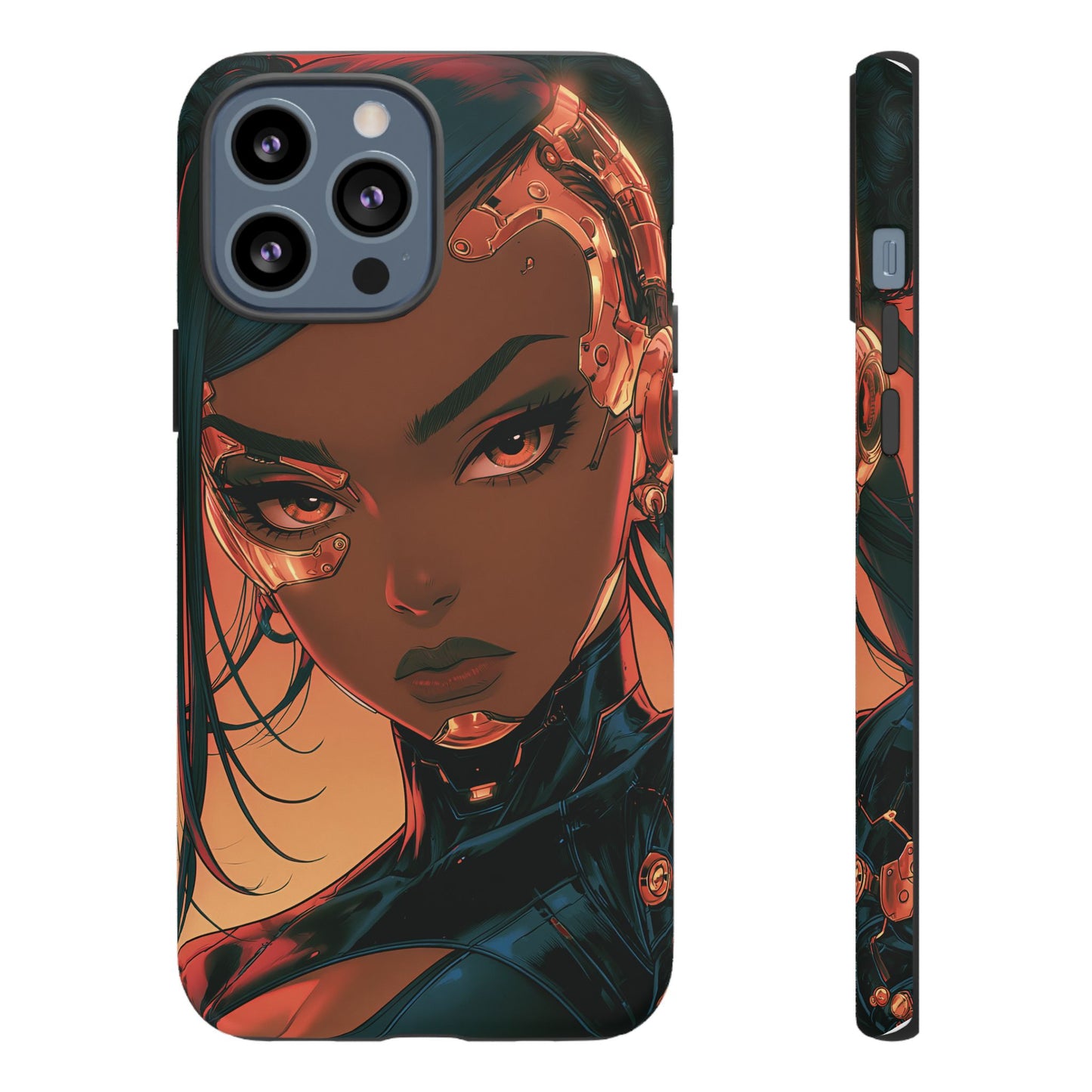 Afrofuturist Phone Case Cyberpunk Woman Art Phone Case Sci Fi