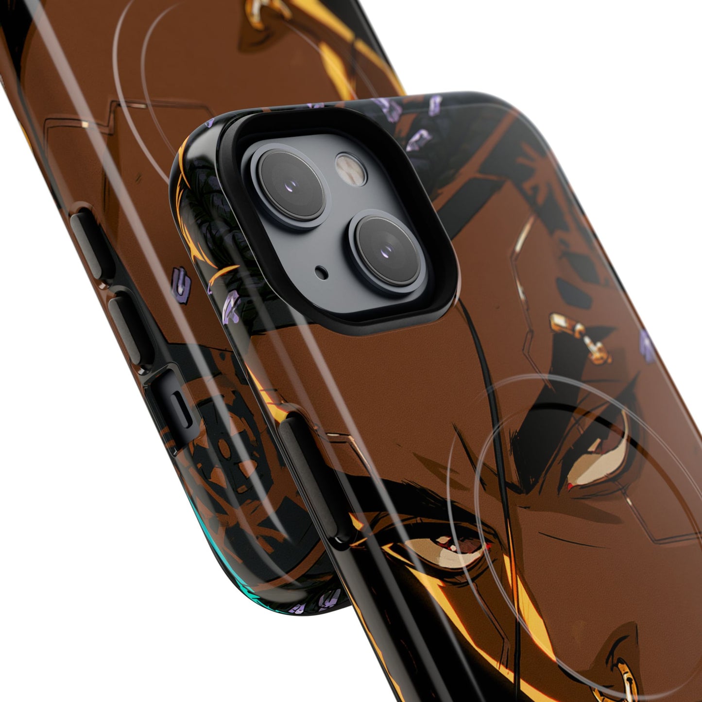 Magnetic Tough Phone Case — Bold Anime Warrior Design