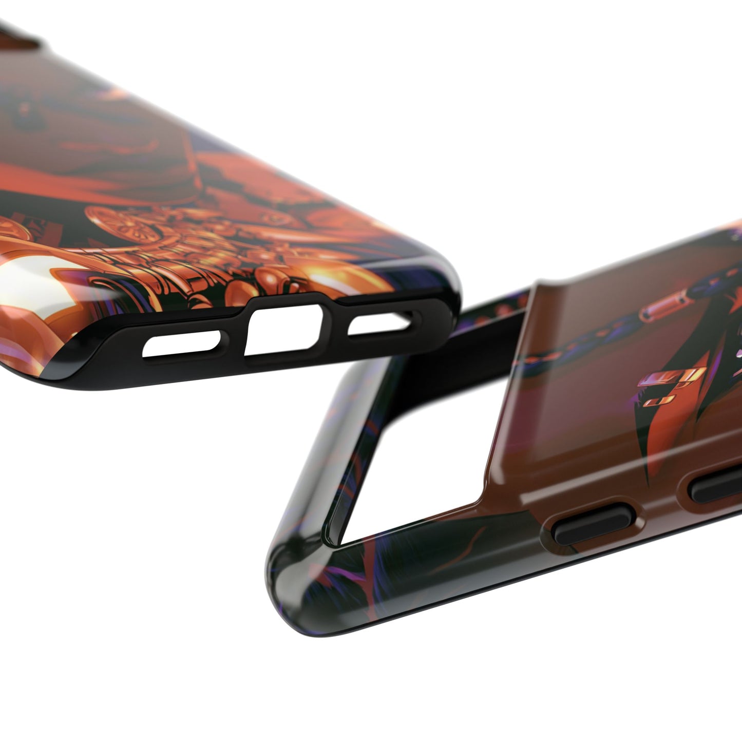 Afrofuturist Phone Case Black Owned iPhone 16 Case Cyberpunk Warrior Art Cultural Gift Tough Case